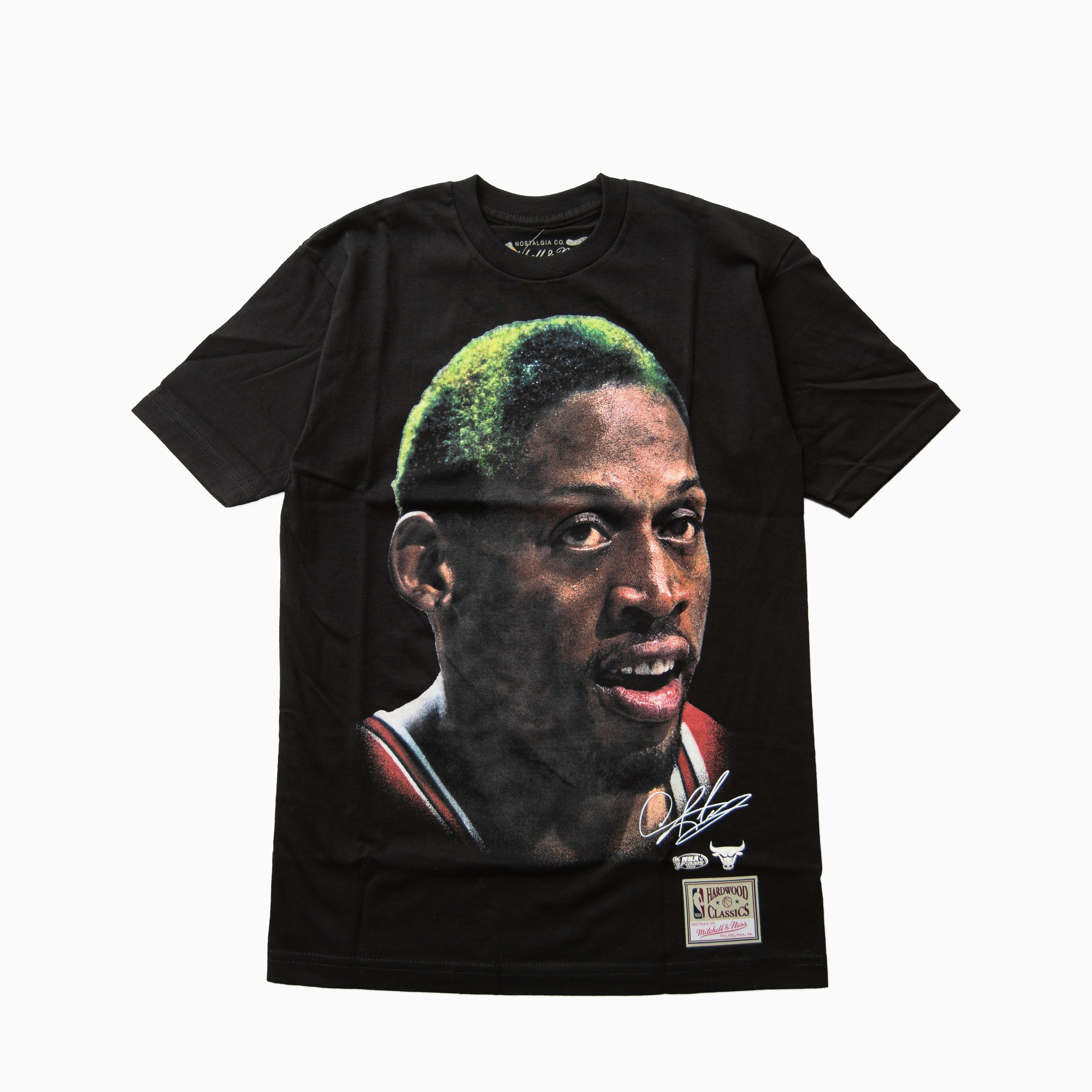 Mitchell and ness NBA REAL BIG FACE TEE BULLS DENNIS RODMAN