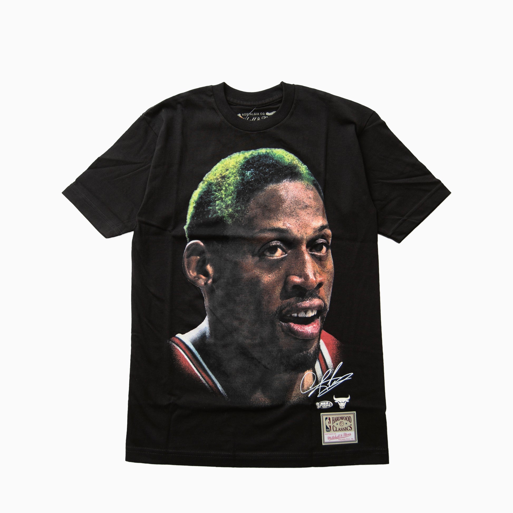 Mitchell and ness NBA REAL BIG FACE TEE BULLS DENNIS RODMAN