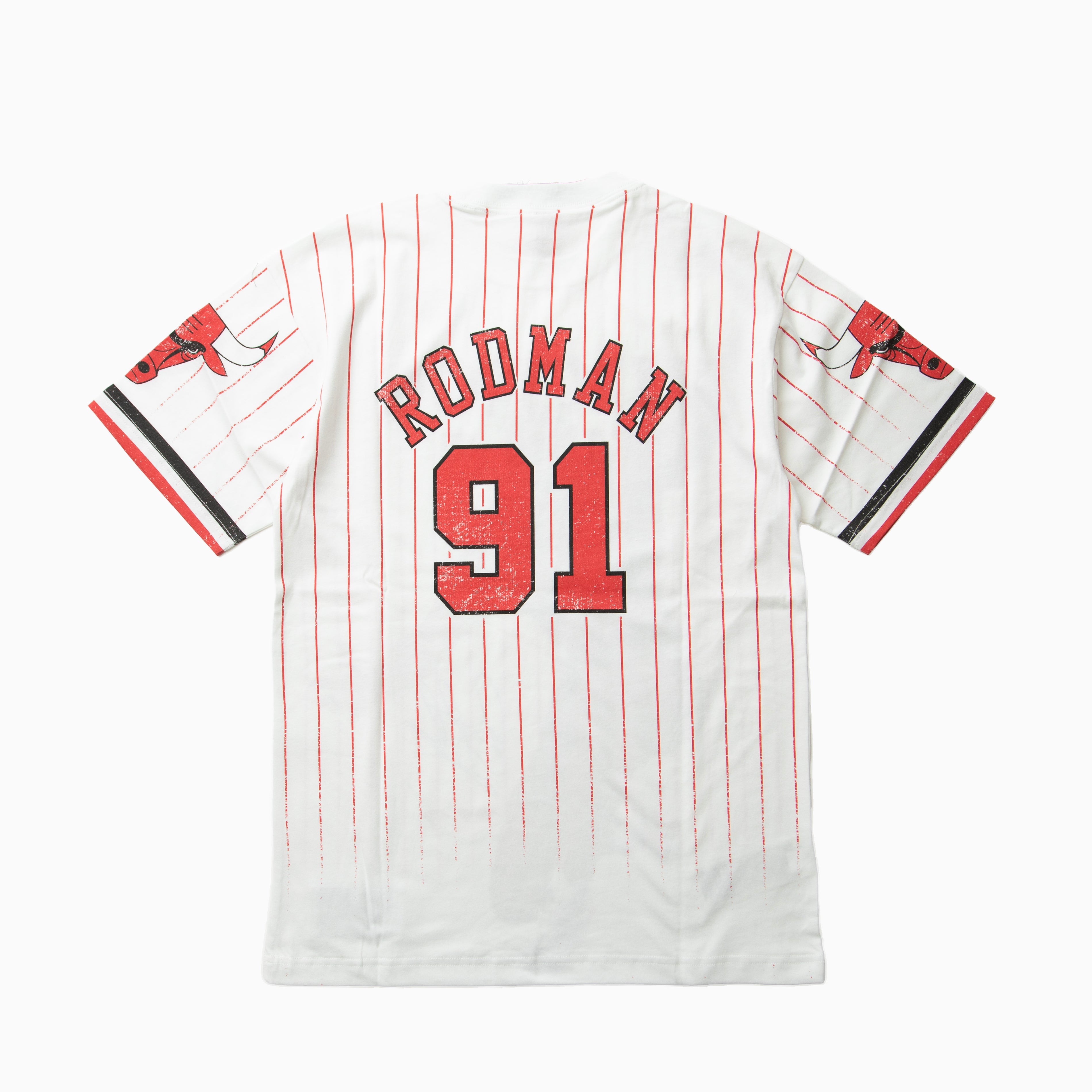 Mitchell and ness NBA PLAYMAKER PLAYER SS TEE VINTAGE LOGO BULLS DENNIS RODMAN