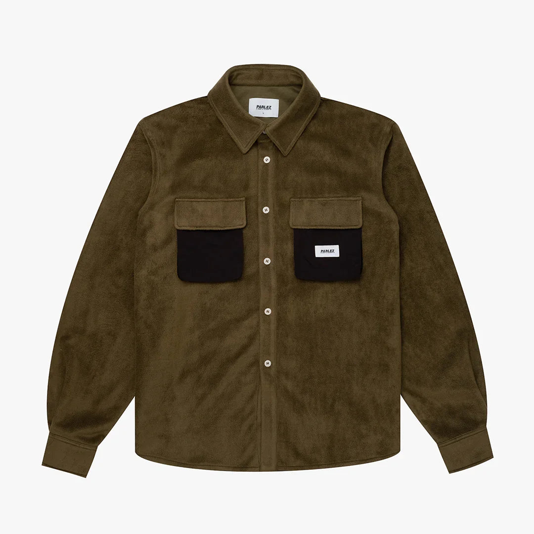 Parlez clothing MOTION FLEECE SHIRT MOSS