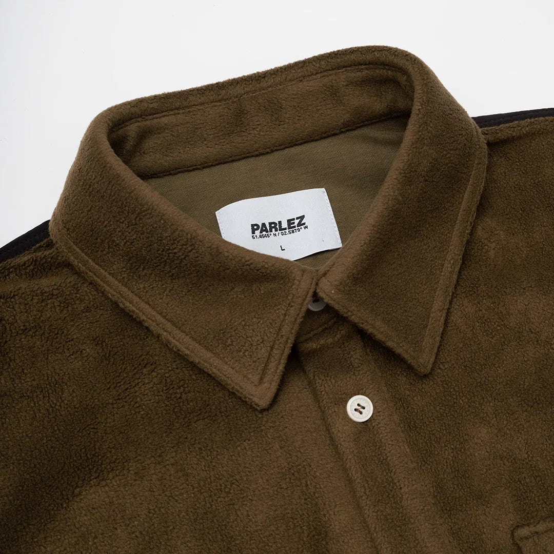 Parlez clothing MOTION FLEECE SHIRT MOSS