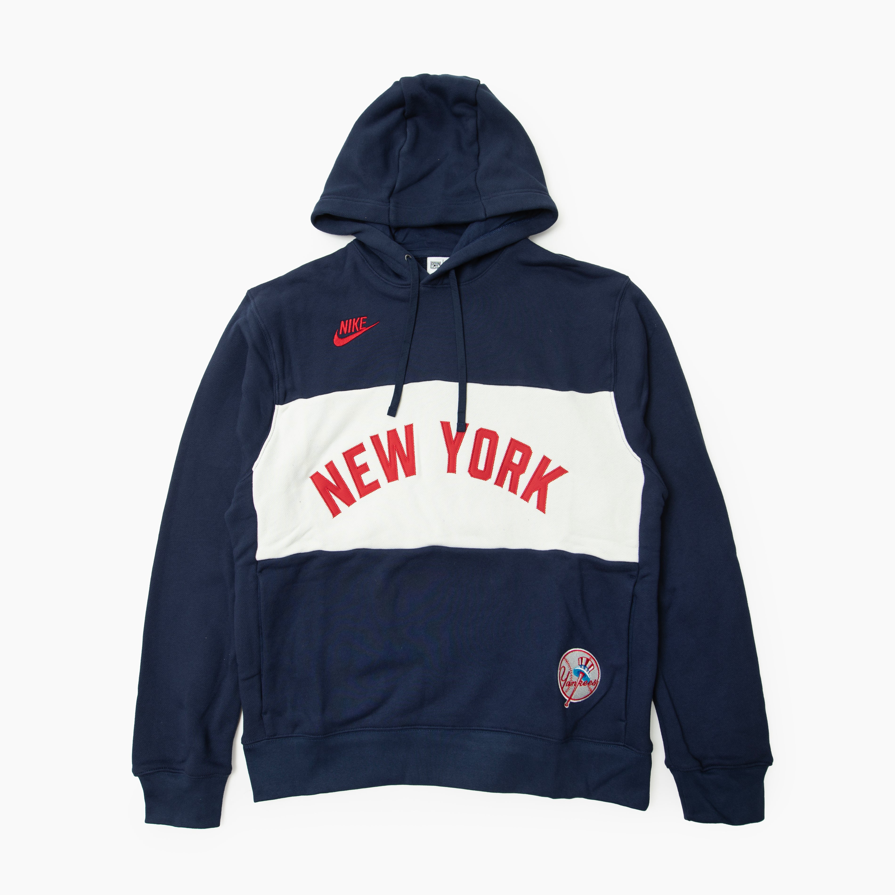 Nike MLB Cooperstown Legacy Colorblock French Terry Hoodie New York 040E-0H6Y-N27-GWA
