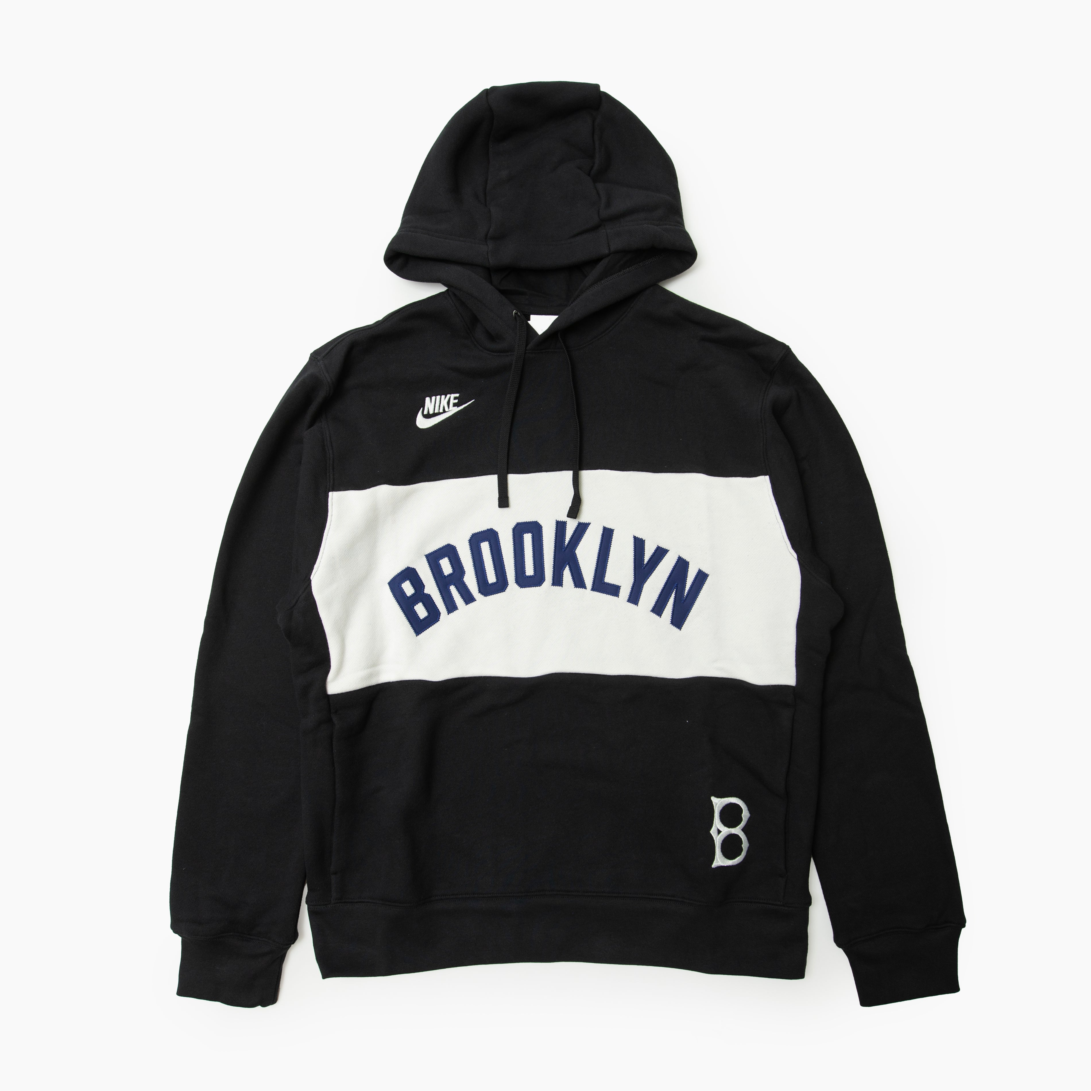 Nike MLB Cooperstown Legacy Colorblock French Terry Hoodie Brooklyn 040E-0H6U-KB-GWA