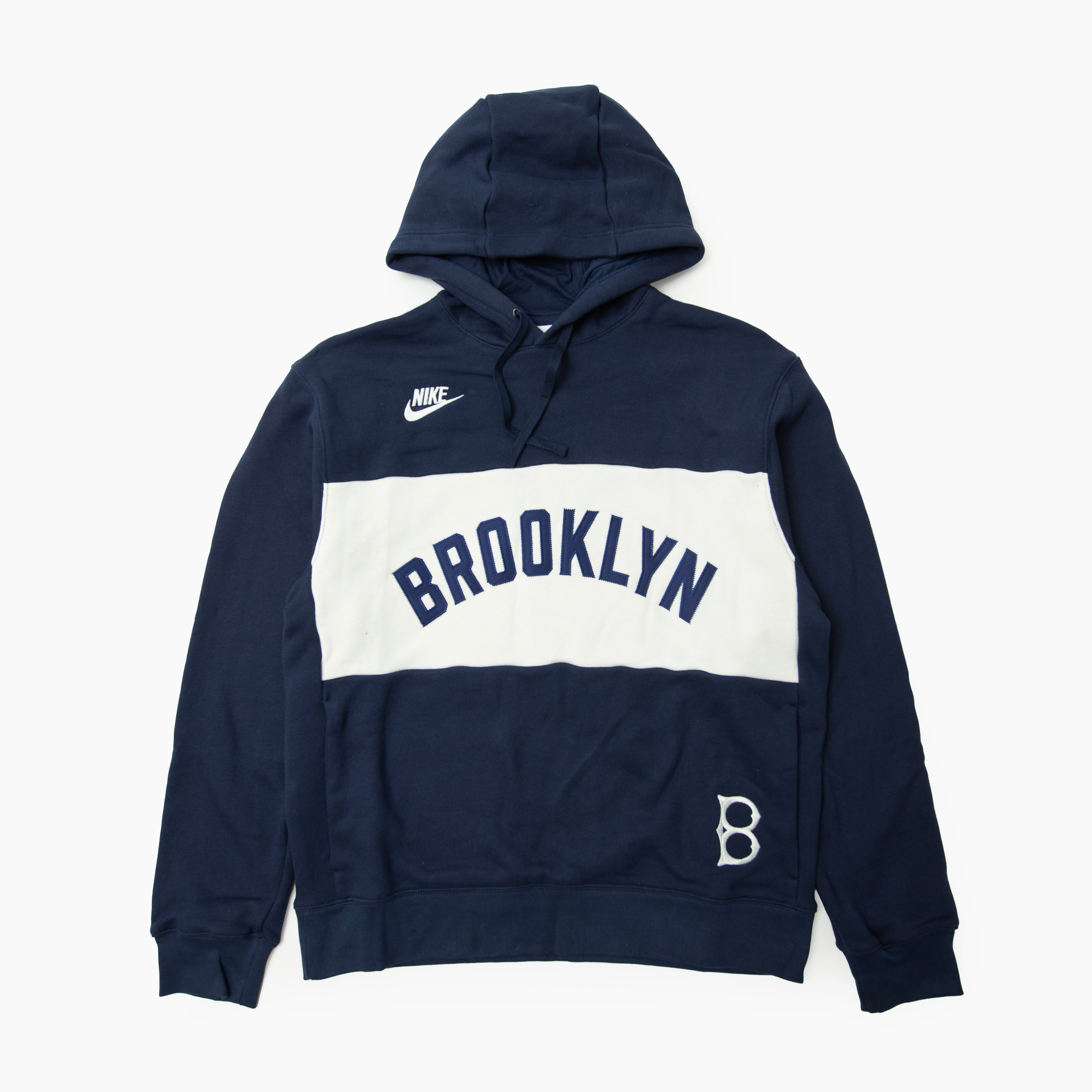 Nike MLB Cooperstown Legacy Colorblock French Terry Hoodie Brooklyn 040E-0H6Y-KB-GWA