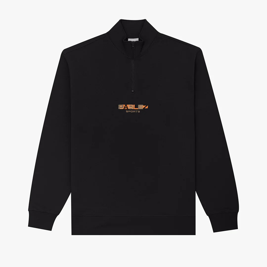 Parlez clothing ORA 1/4 ZIP BLACK