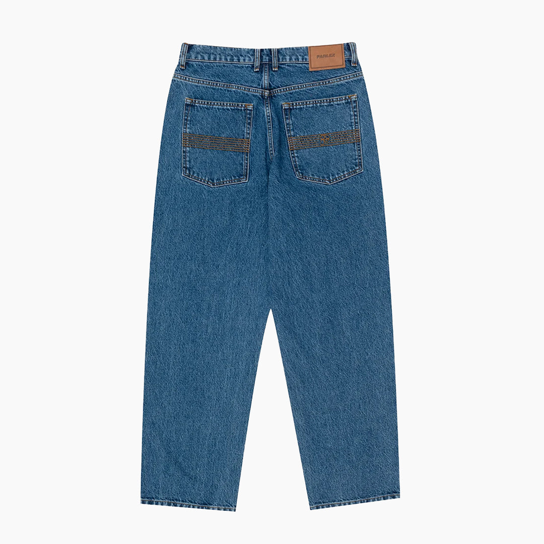 Parlez clothing PROSPECT DENIM TROUSER MID ENZYME WASH