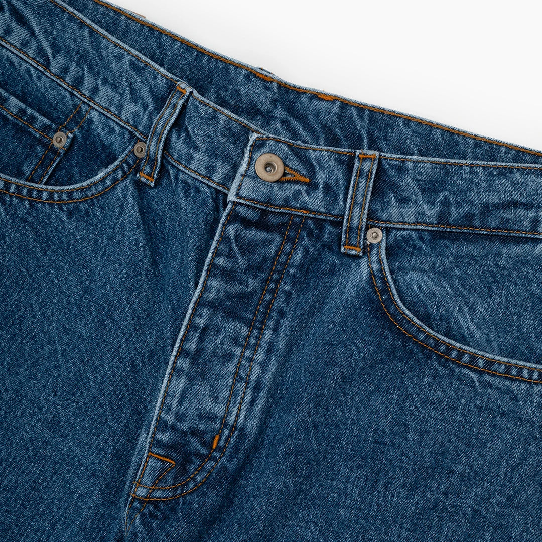 Parlez clothing PROSPECT DENIM TROUSER MID ENZYME WASH