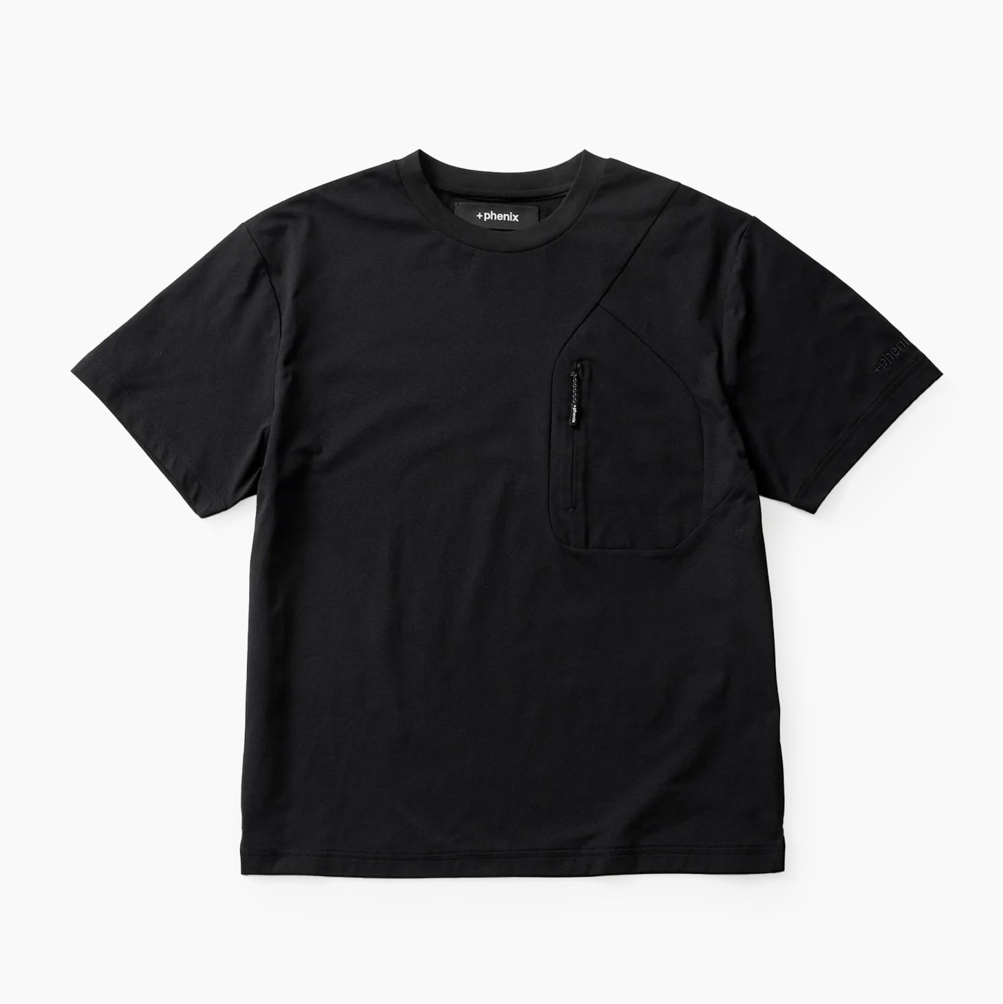 +phenix HIDDEN ZIP POCKET SHORT SLEEVE TEE / コンシールファスナーポケット ショートスリーブTシャツ/ POT-26009A