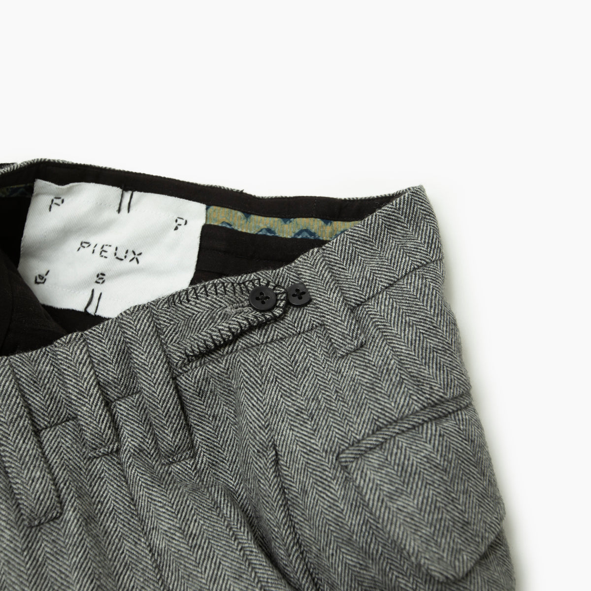 PIEUX Grey Wool pants