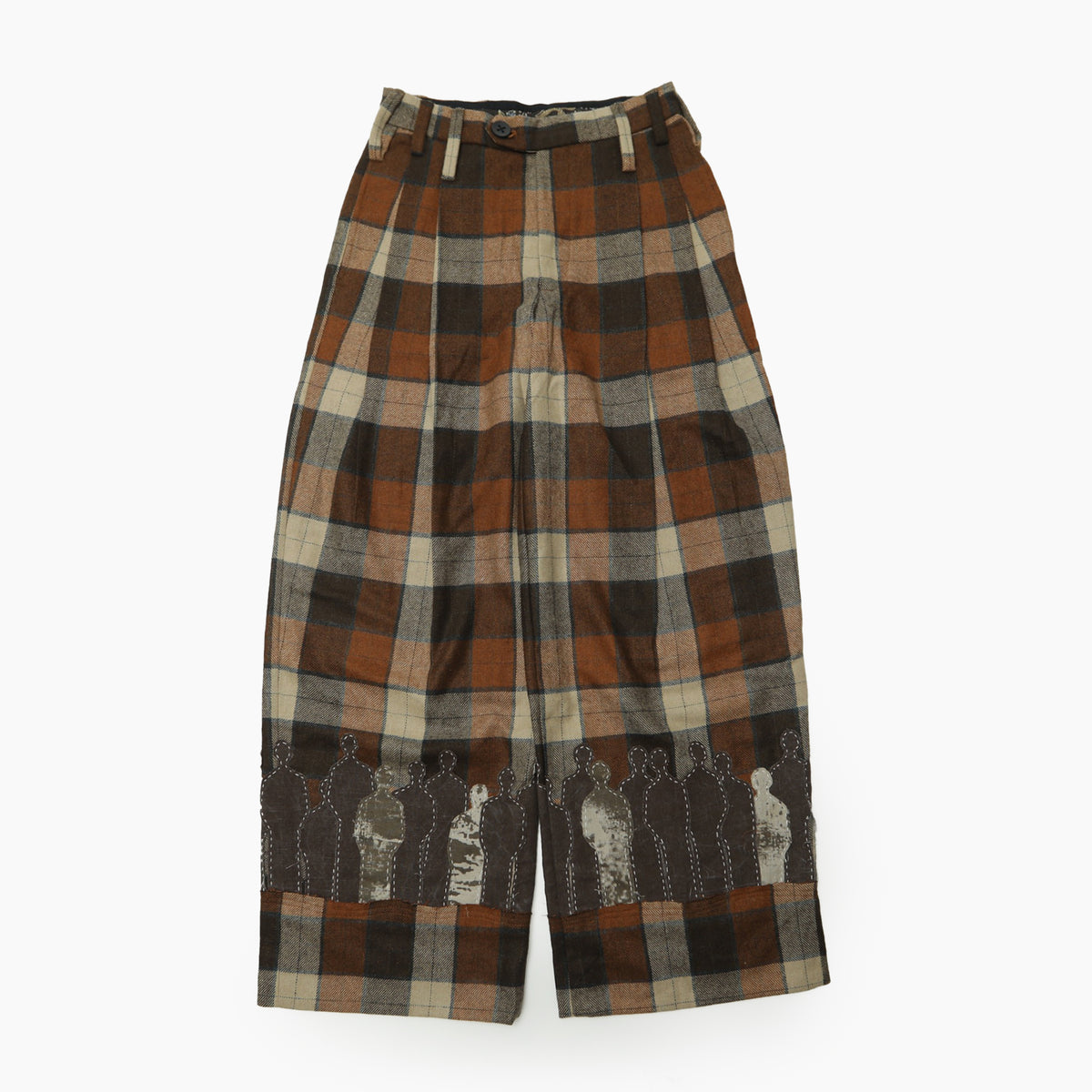PIEUX Brown check pants