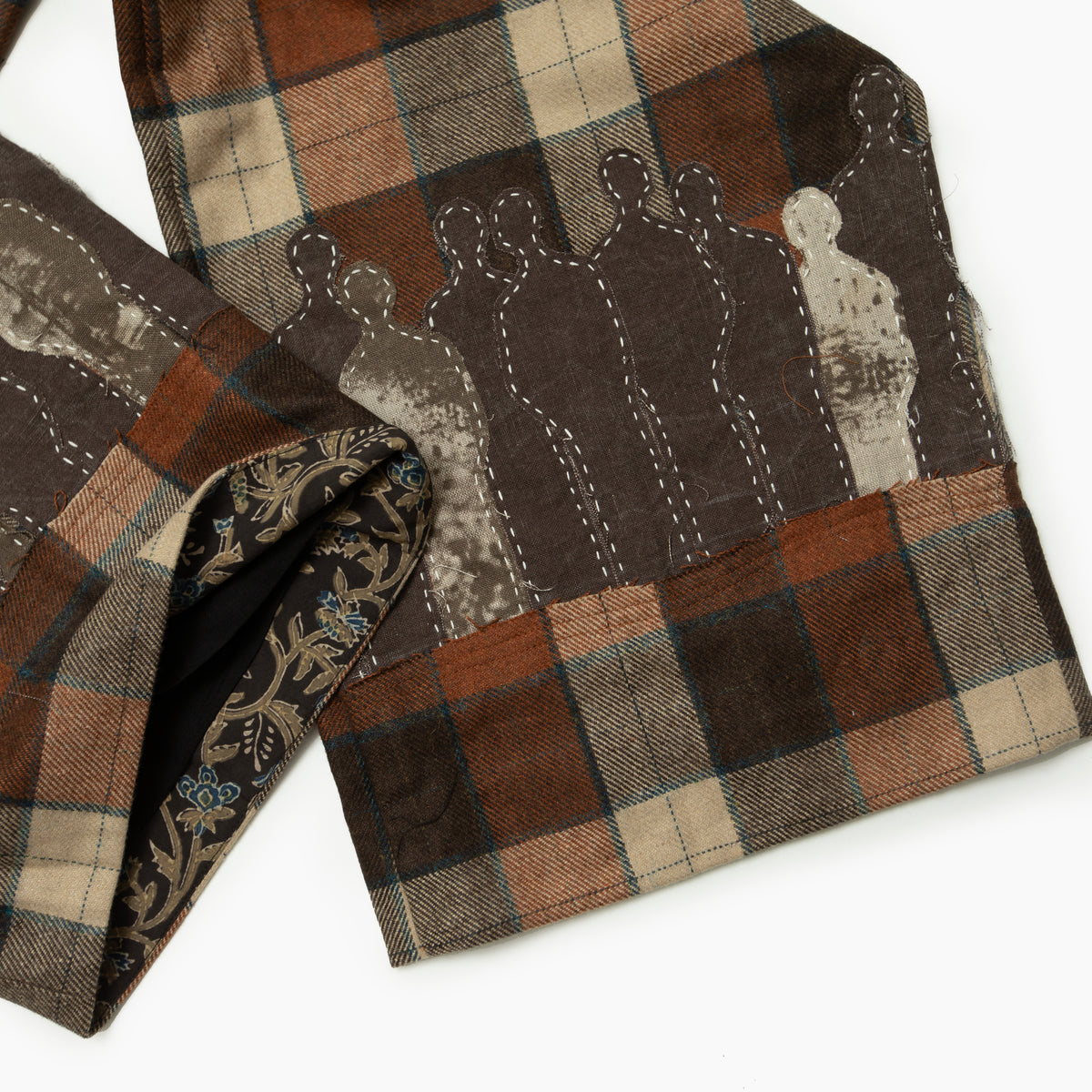PIEUX Brown check pants