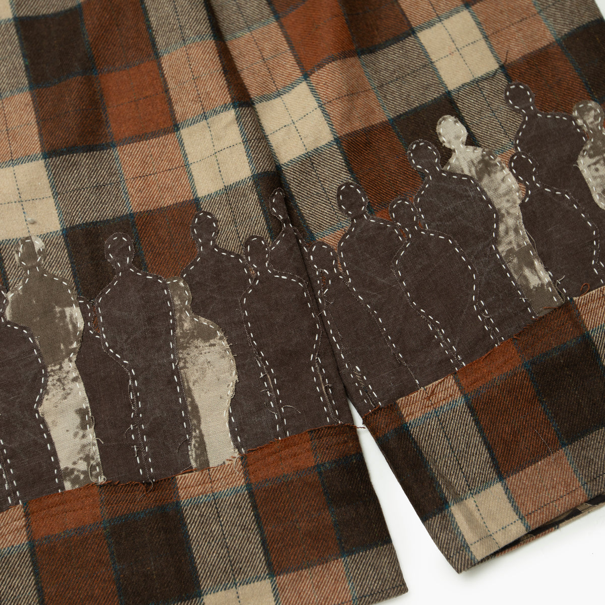 PIEUX Brown check pants