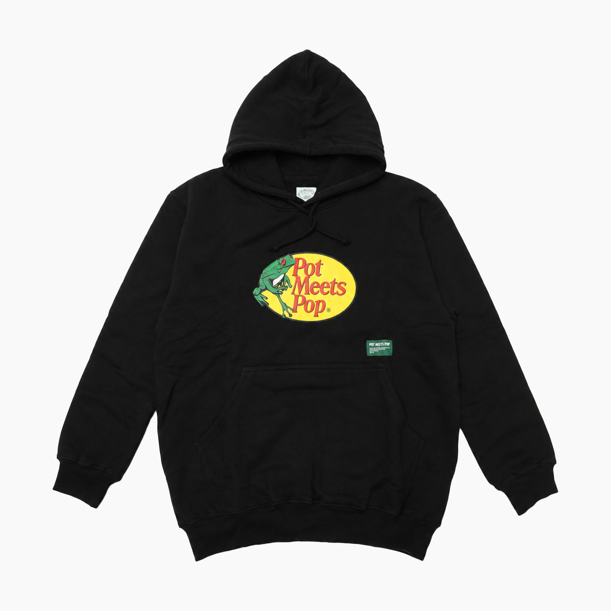 POT MEETS POP FROGGIE HOODIE BLACK
