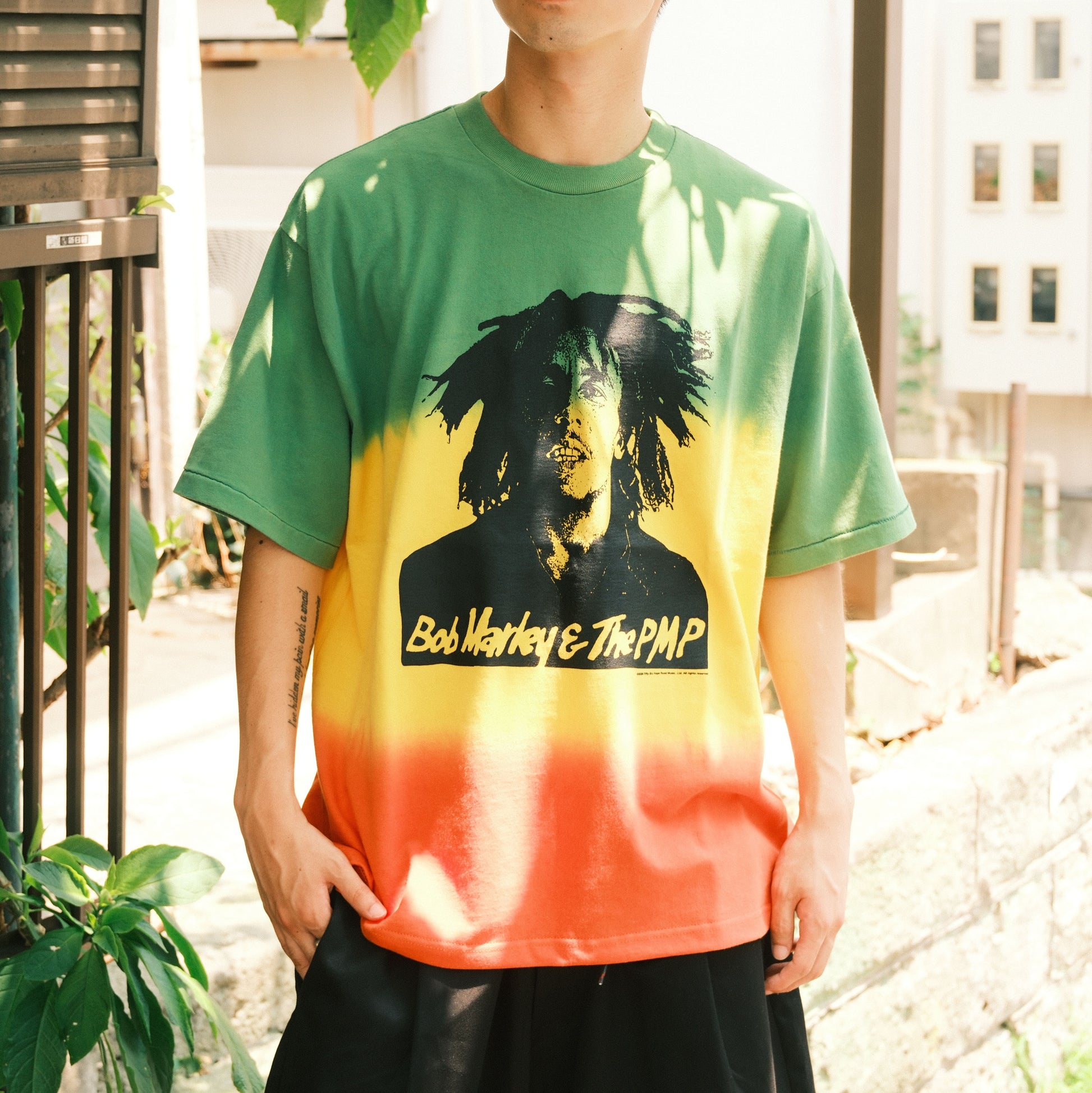 Pot Meets Pop x Bob Marley NATTY DREAD DIP DYE TEE