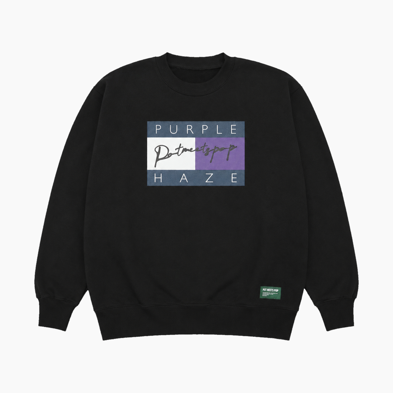 POT MEETS POP PURPLE HAZE CREWNECK