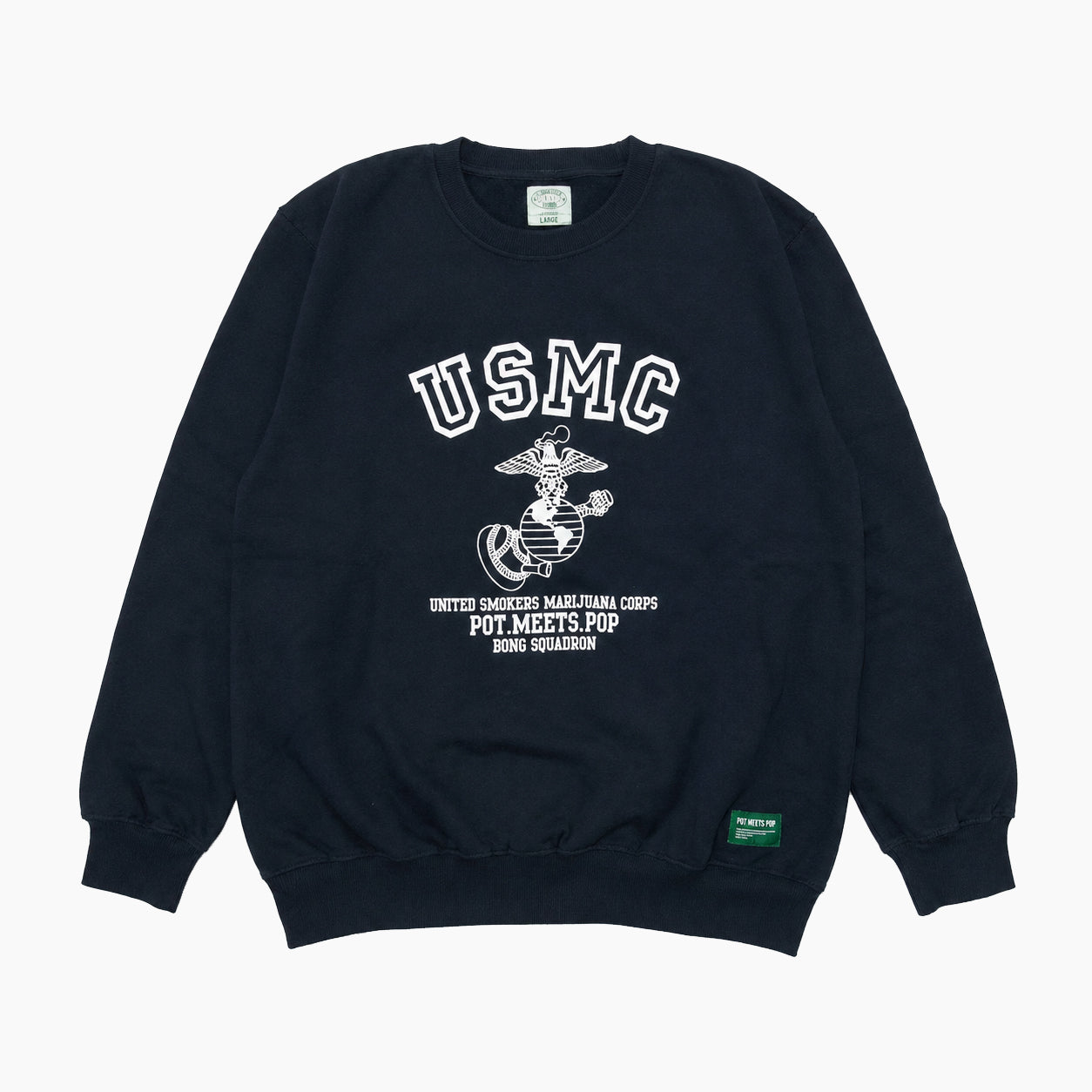 POT MEETS POP " USMC CREWNECK