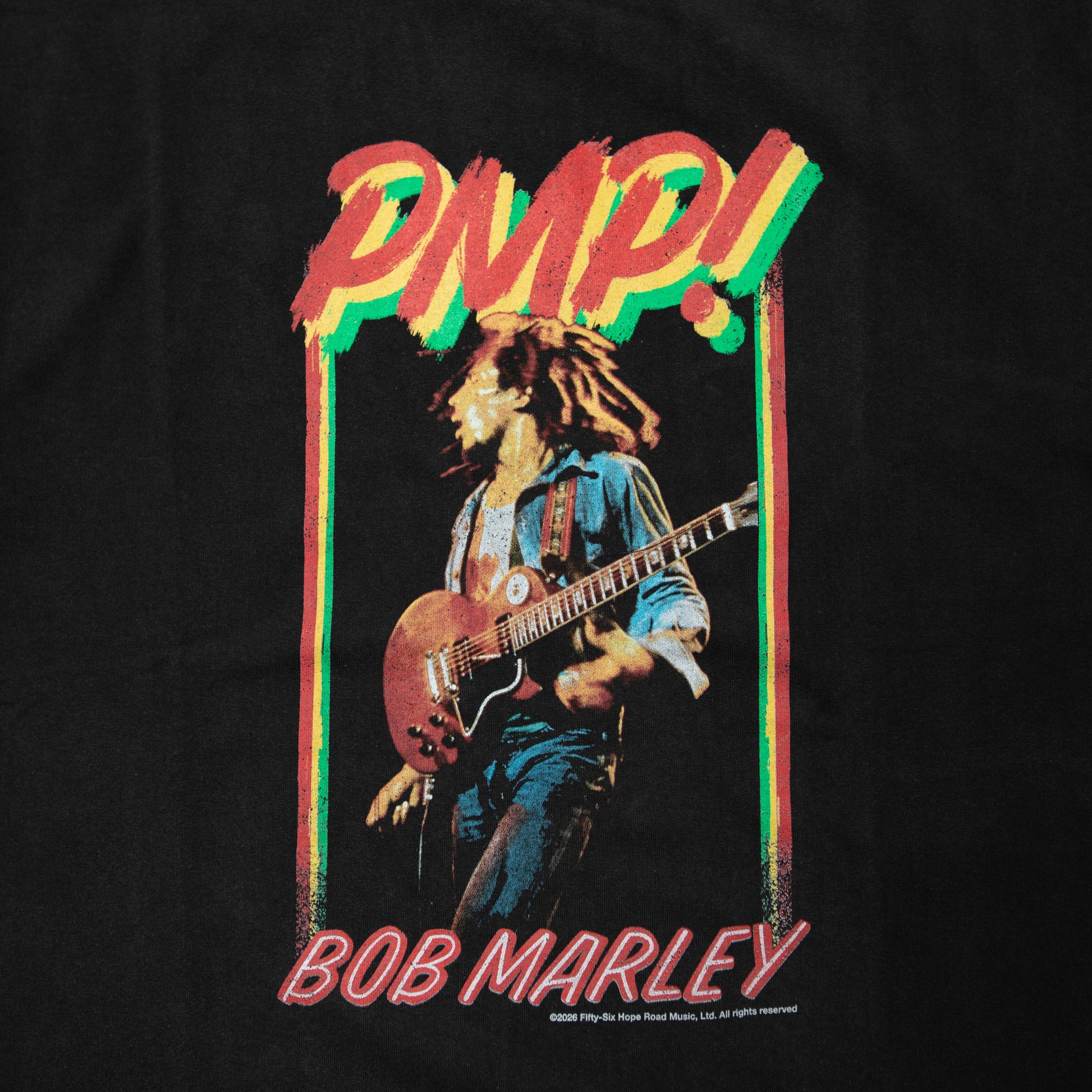 Pot Meets Pop x Bob Marley PMP LIVE! TEE BLACK