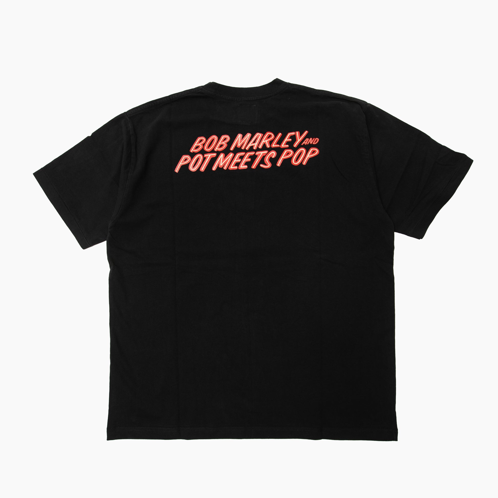Pot Meets Pop x Bob Marley - Live Tee Black