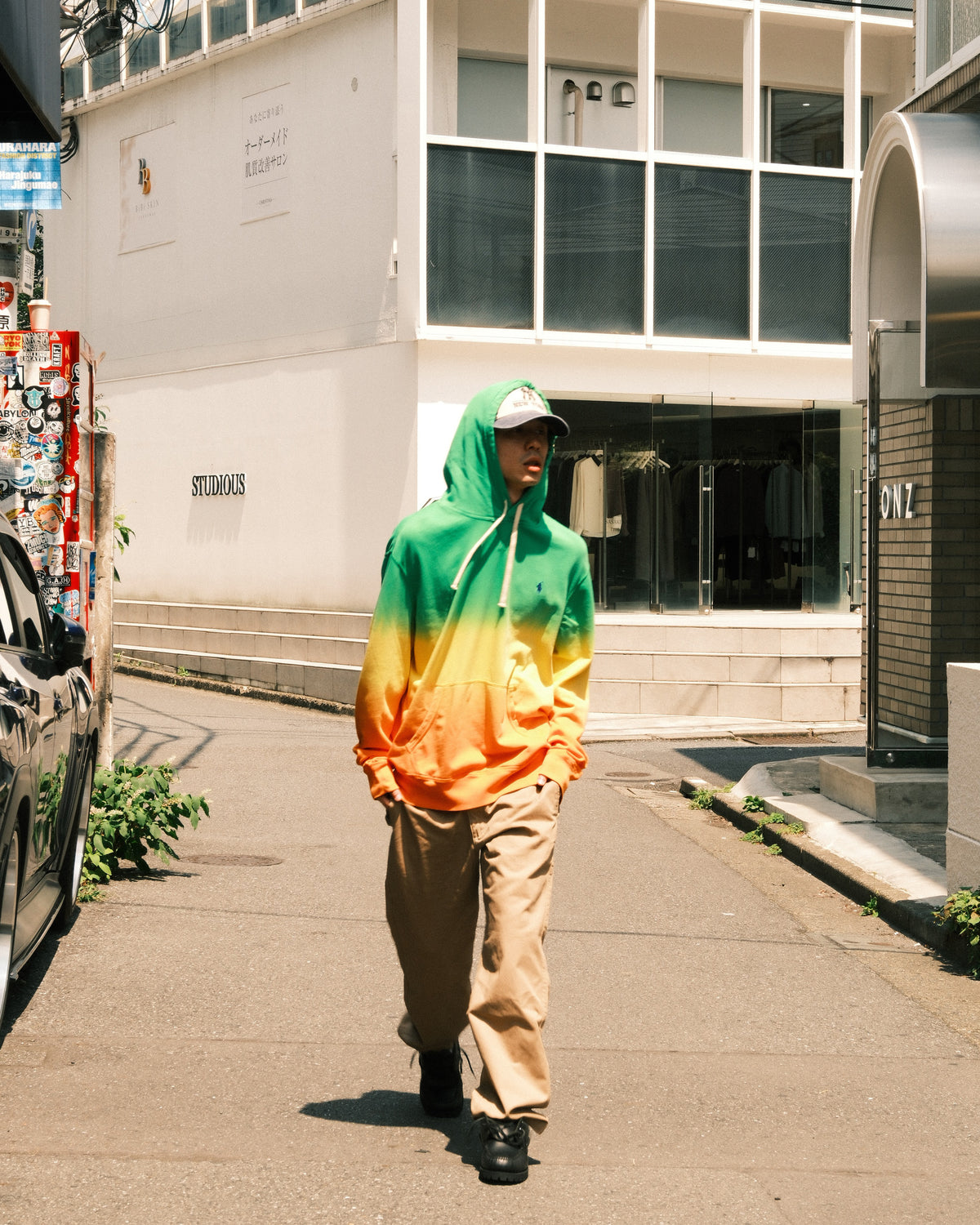 POLO RALPH LAUREN GRADIENT FLEECE HOODIE