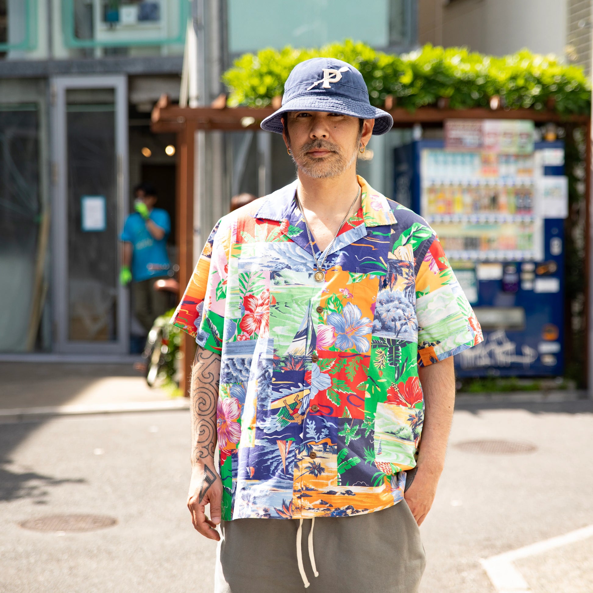 Polo Ralph Lauren Classic Fit Beach Bazaar Patchwork Shirt