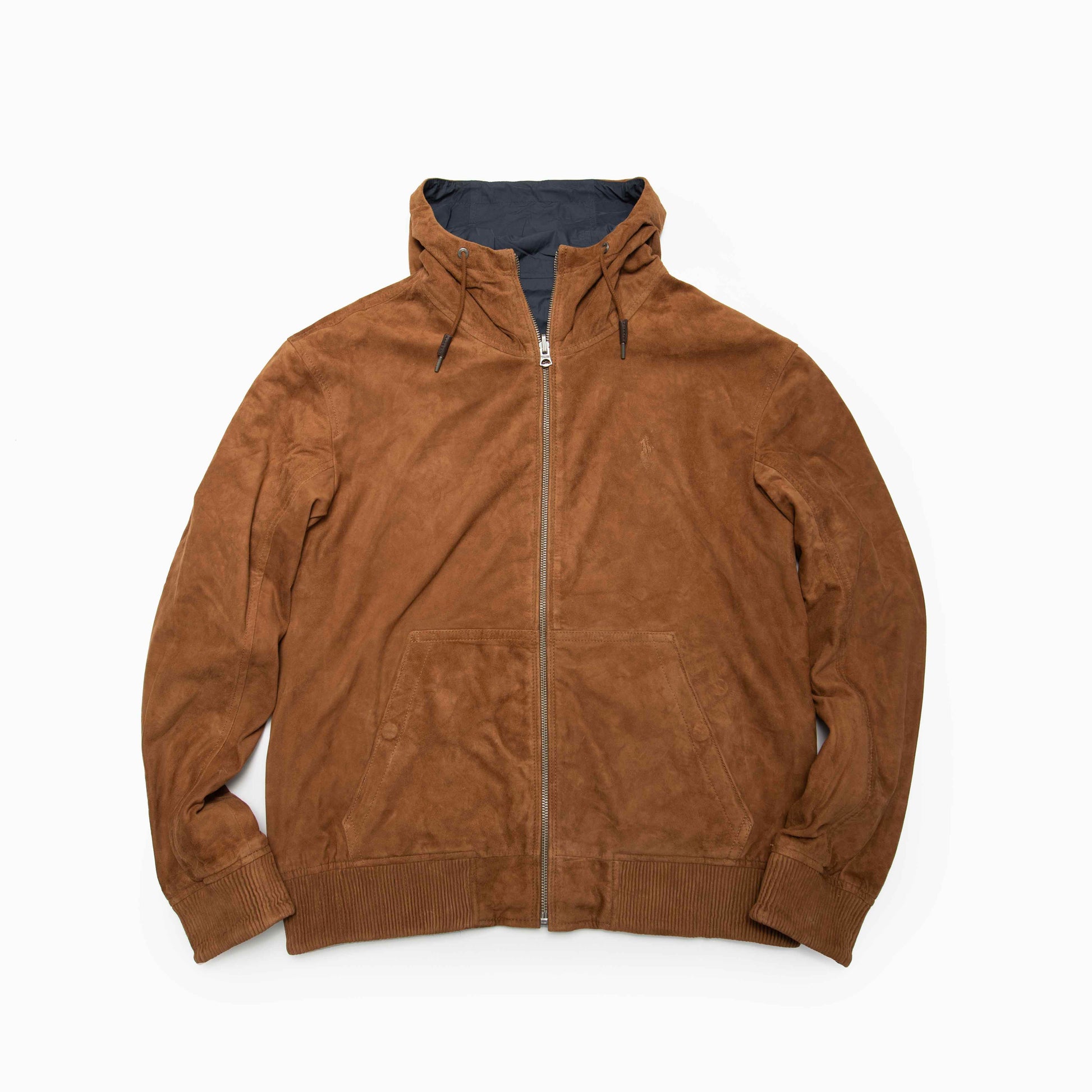 POLO RALPH LAUREN Reversible Suede Hooded Jacket