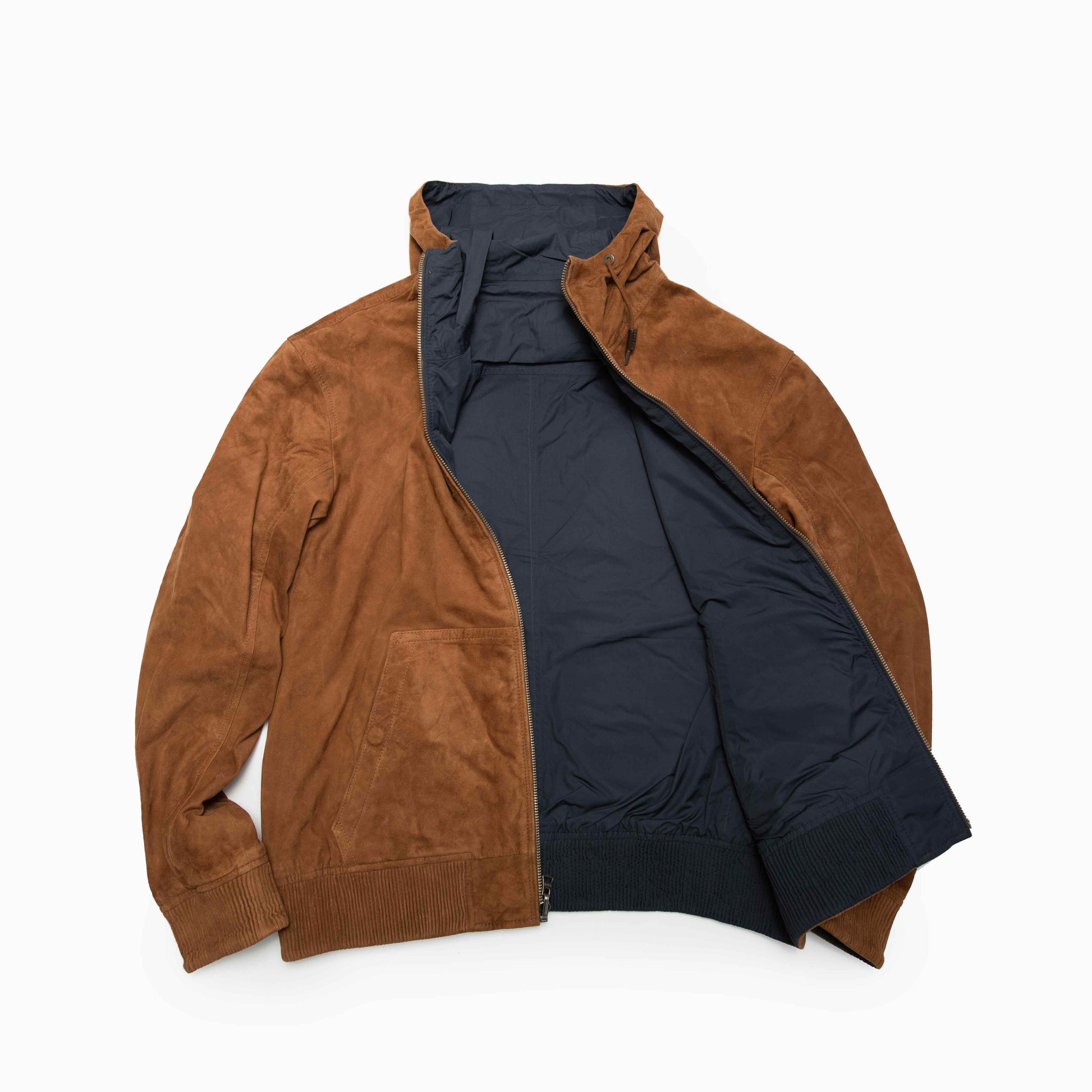 POLO RALPH LAUREN Reversible Suede Hooded Jacket