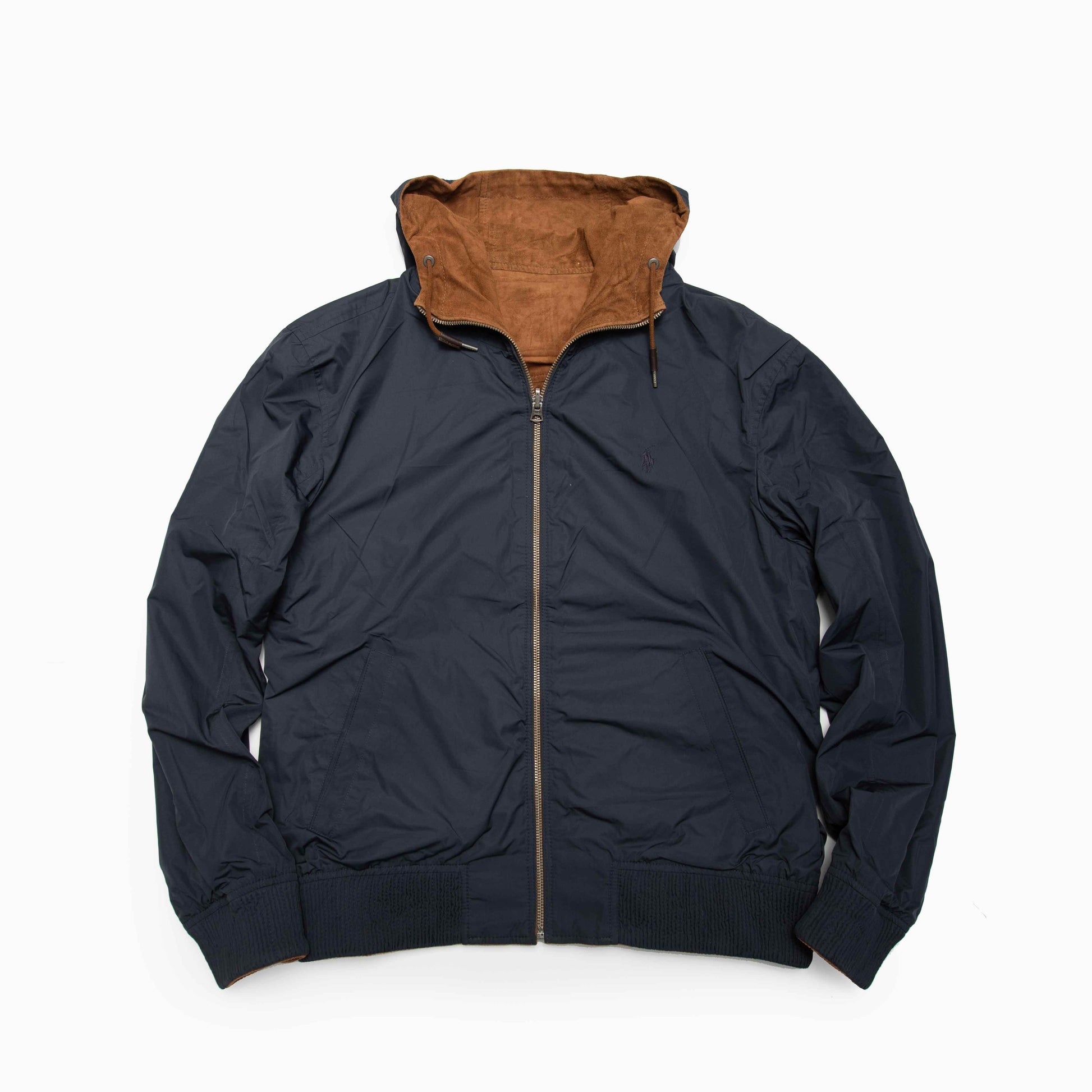 POLO RALPH LAUREN Reversible Suede Hooded Jacket