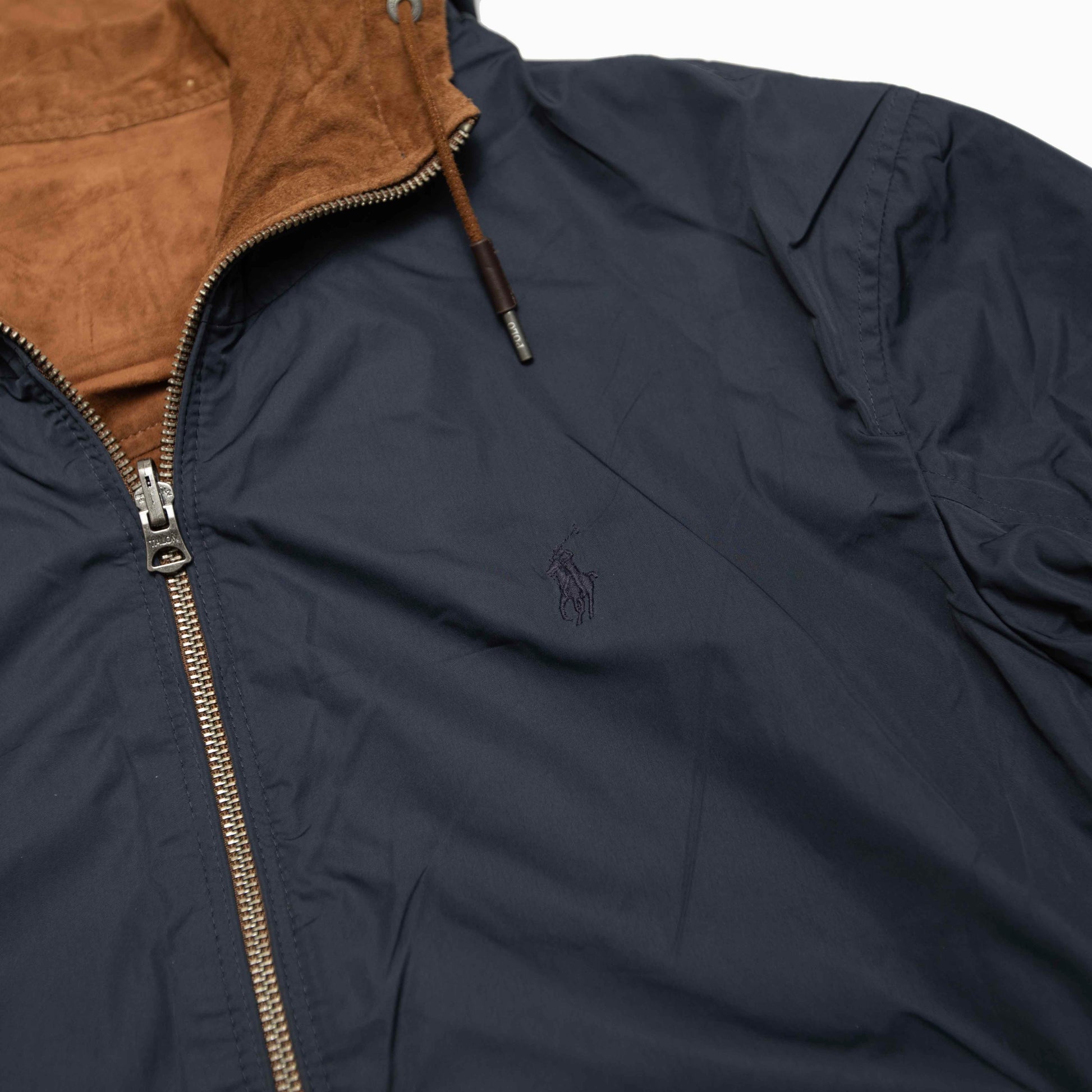 POLO RALPH LAUREN Reversible Suede Hooded Jacket