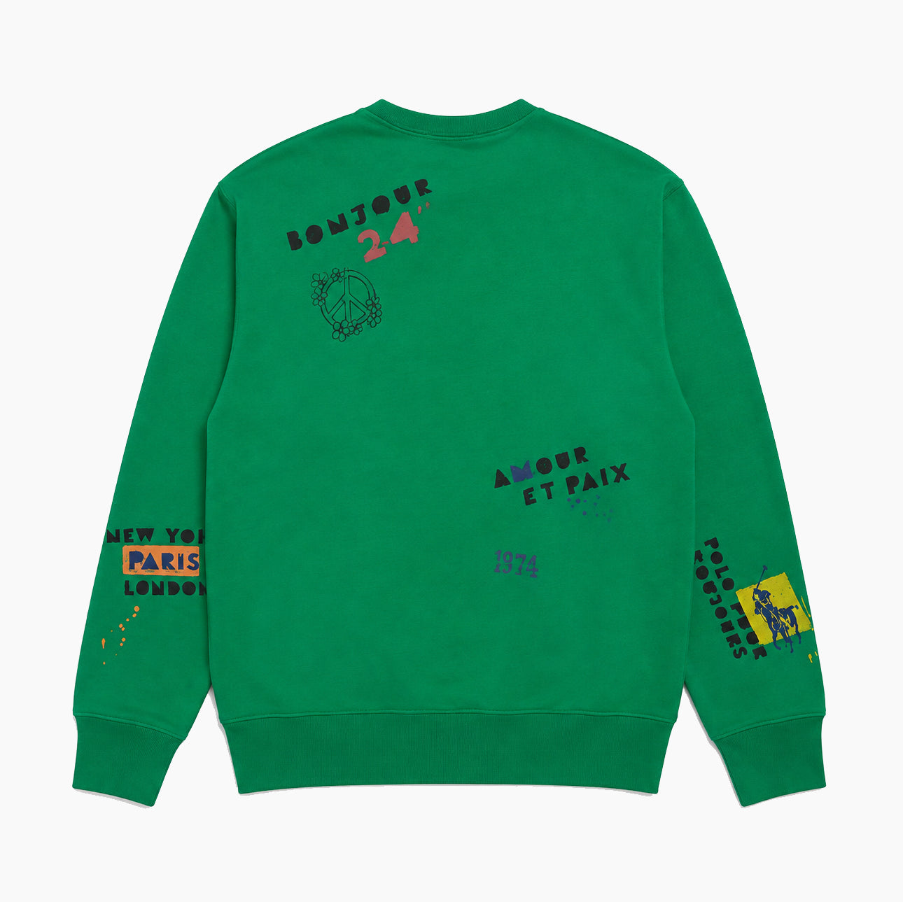 POLO RALPH LAUREN Love Peace Paris Crewneck Sweatshirt