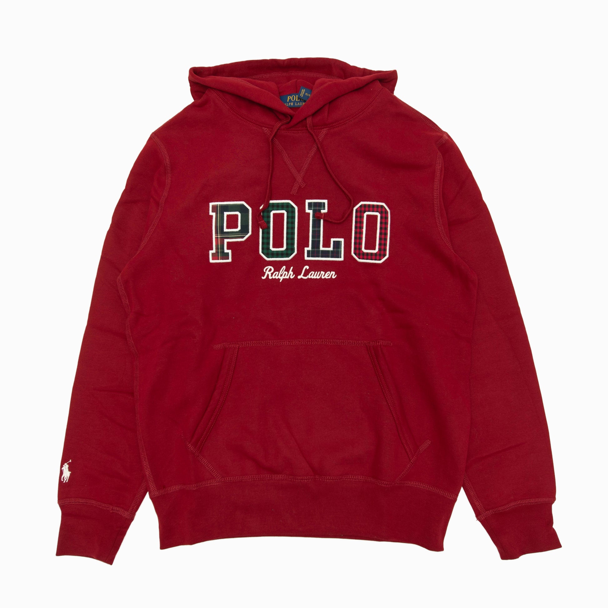 Polo Ralph lauren Plaid Logo Fleece Hoodie