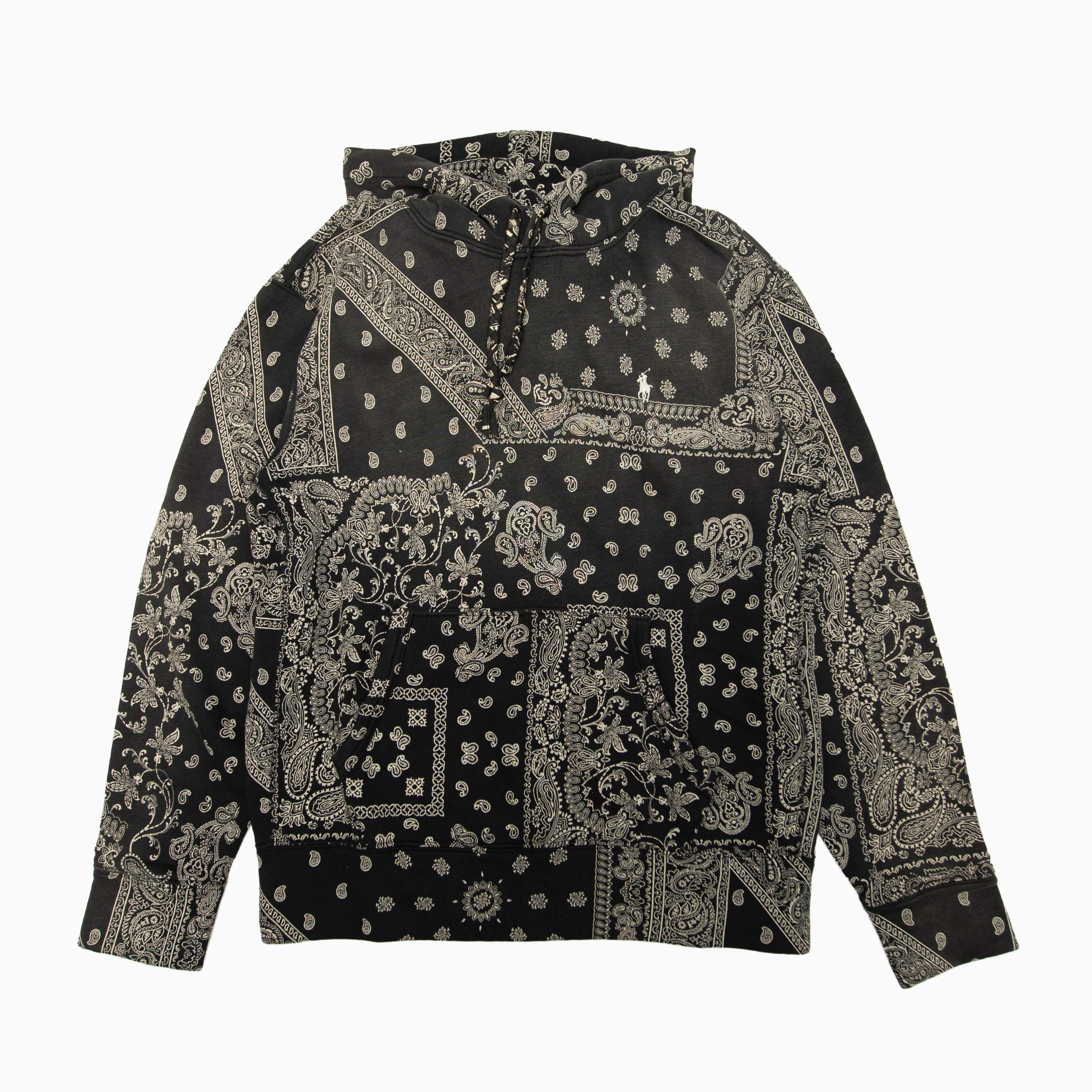 POLO RALPH LAUREN Bandana Print Fleece Hoodie