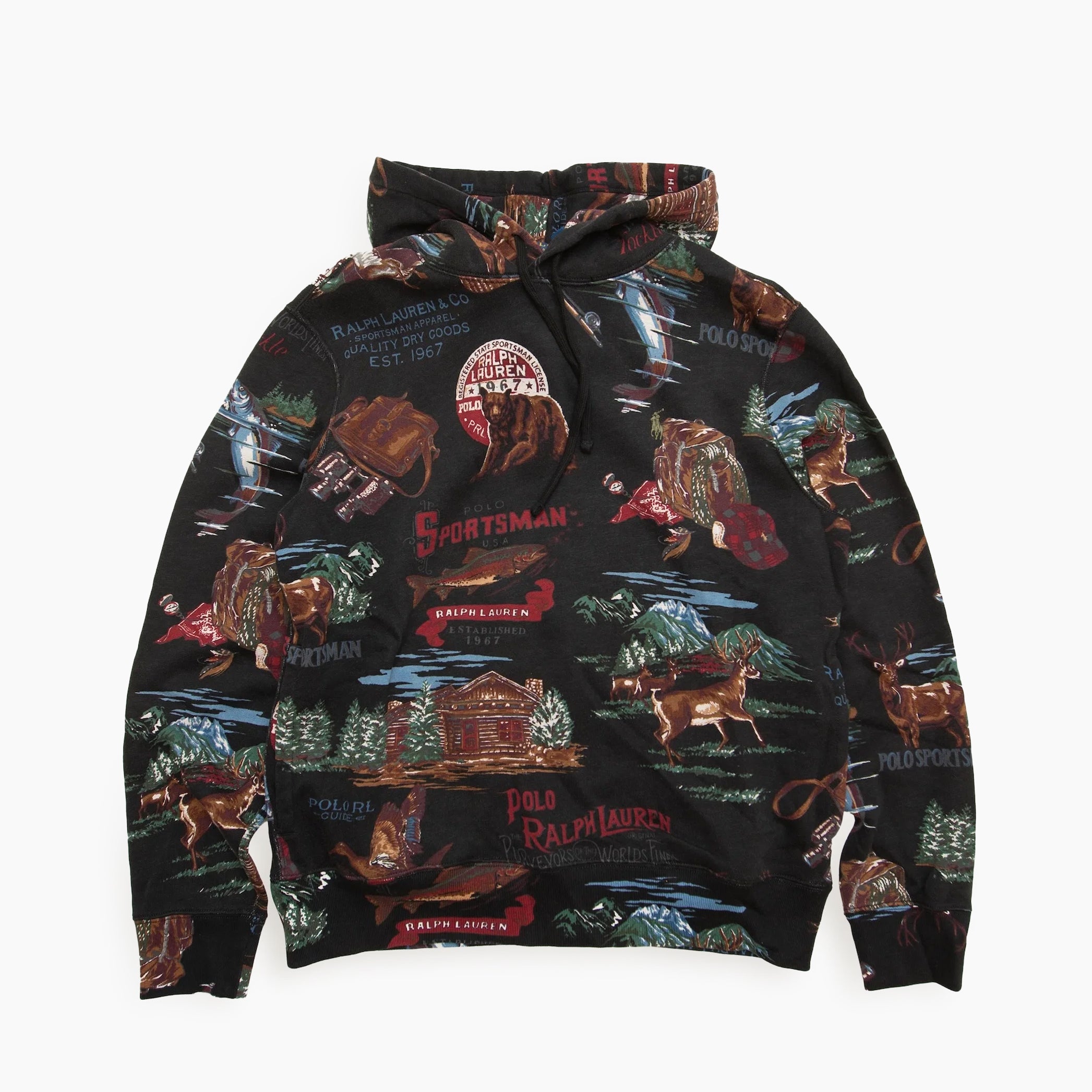 POLO RALPH LAUREN POLO SPORTSMAN Hunting Print Hoodie