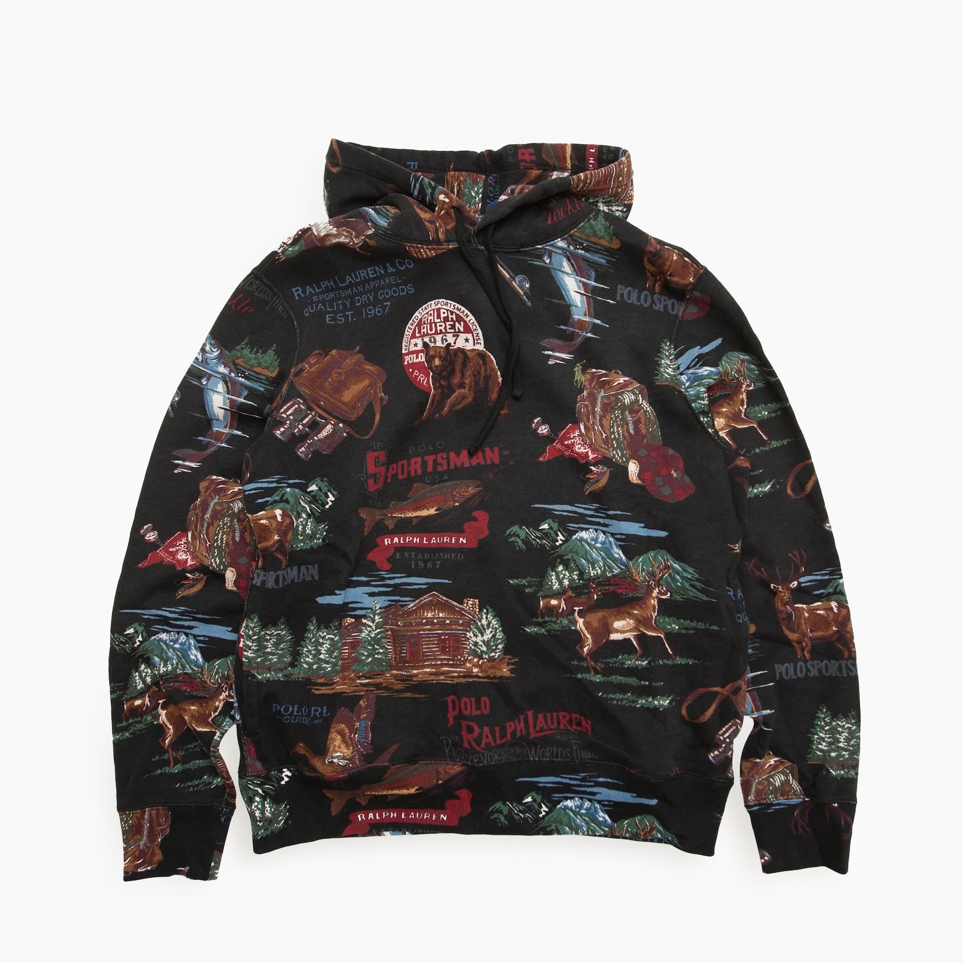 POLO RALPH LAUREN POLO SPORTSMAN Hunting Print Hoodie