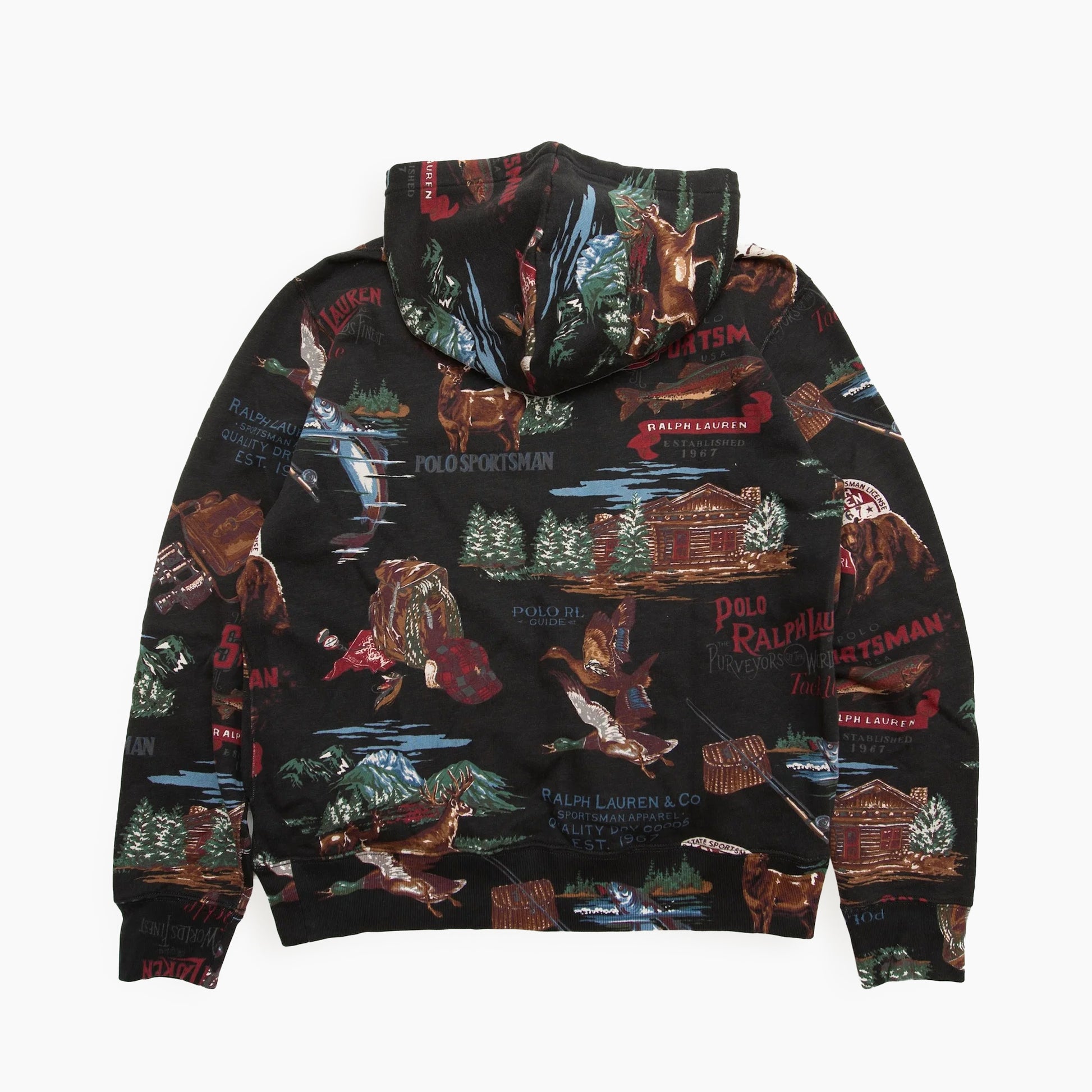 POLO RALPH LAUREN POLO SPORTSMAN Hunting Print Hoodie