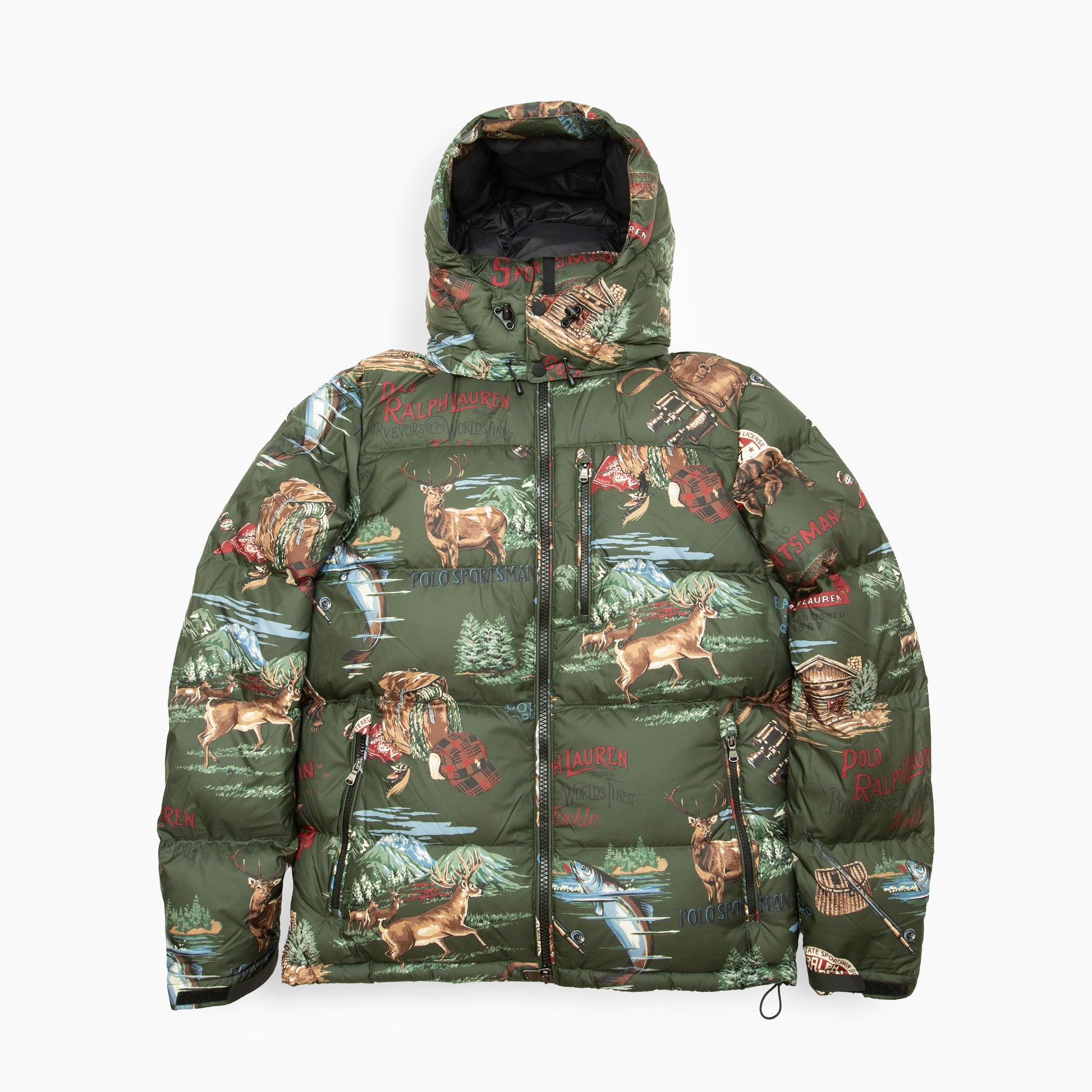 POLO RALPH LAUREN POLO SPORTSMAN Hunting Print Down Jacket
