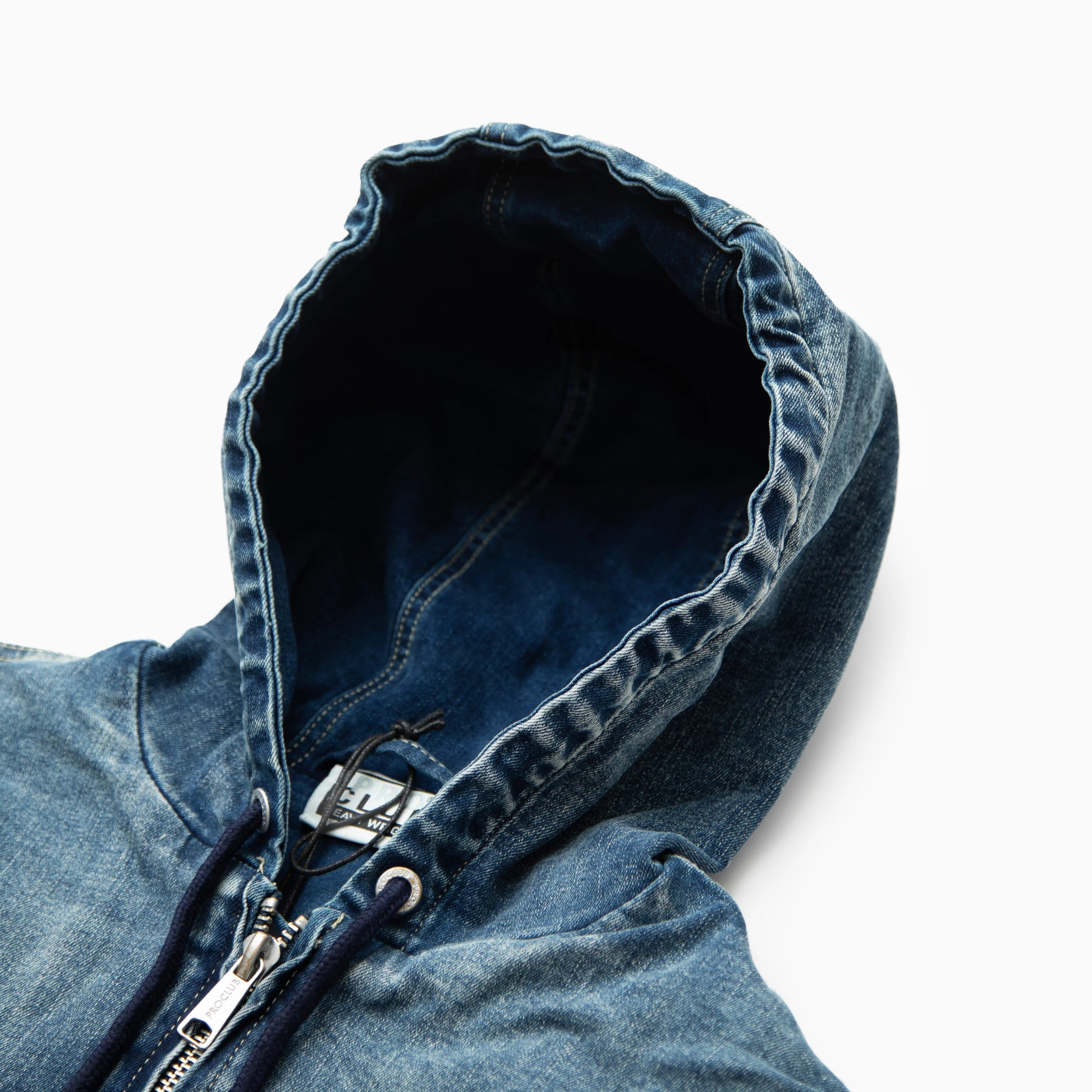 PRO CLUB Heavyweight Denim Zip-Up Jacket
