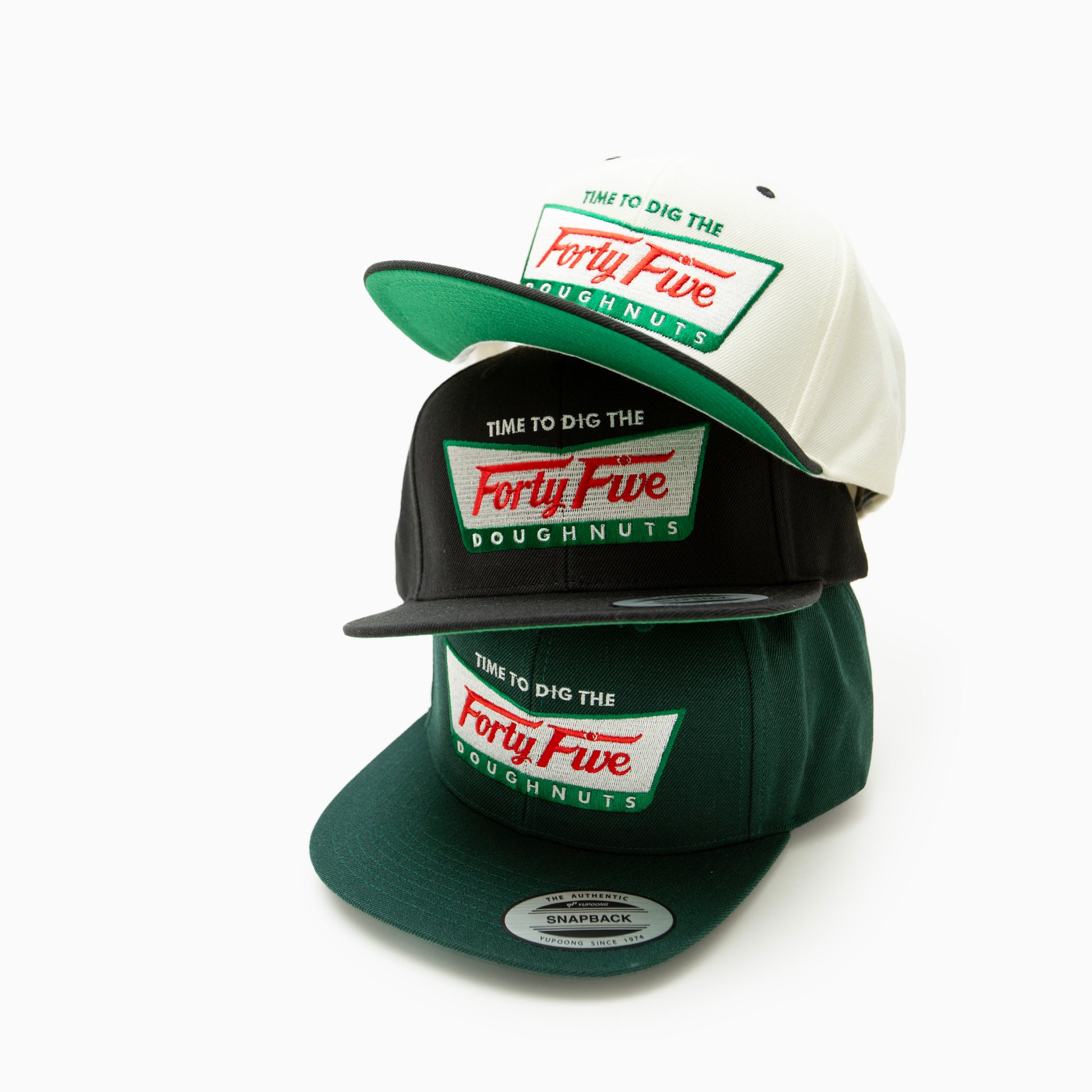 RAP ATTACK "Forty Five Doughnuts Embroidery Snapback Cap"