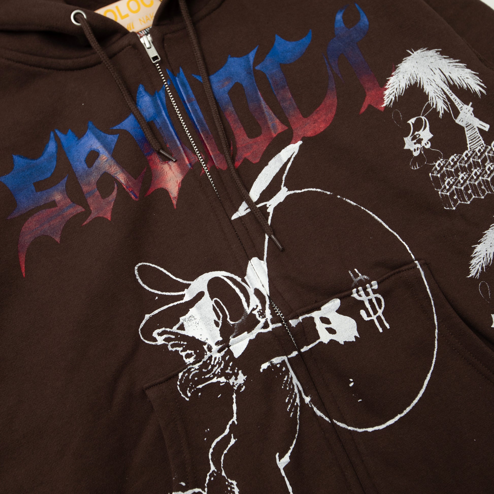 SKOLOCT Sko Angel palm Zip Hoodie