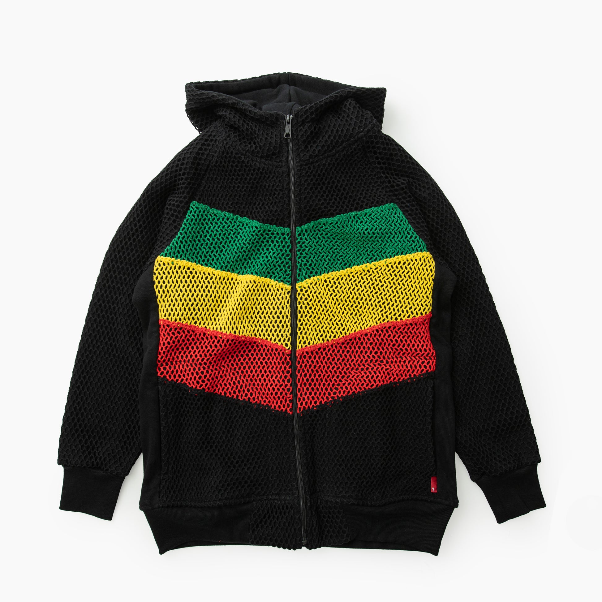 Special 1 clothing Marina×Sweat ZIP PARKA RASTA DIAG STRIPE