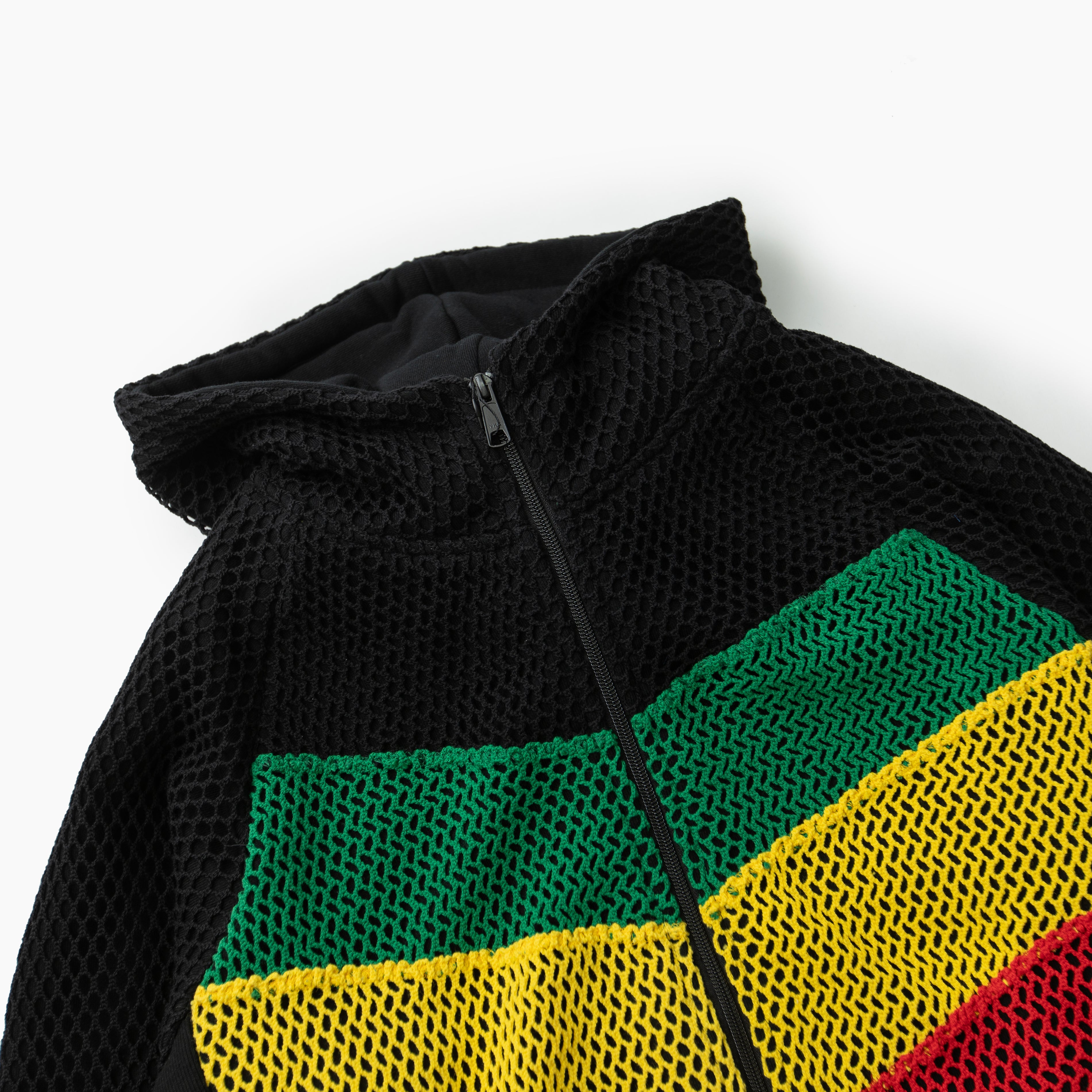 Special 1 clothing Marina×Sweat ZIP PARKA RASTA DIAG STRIPE