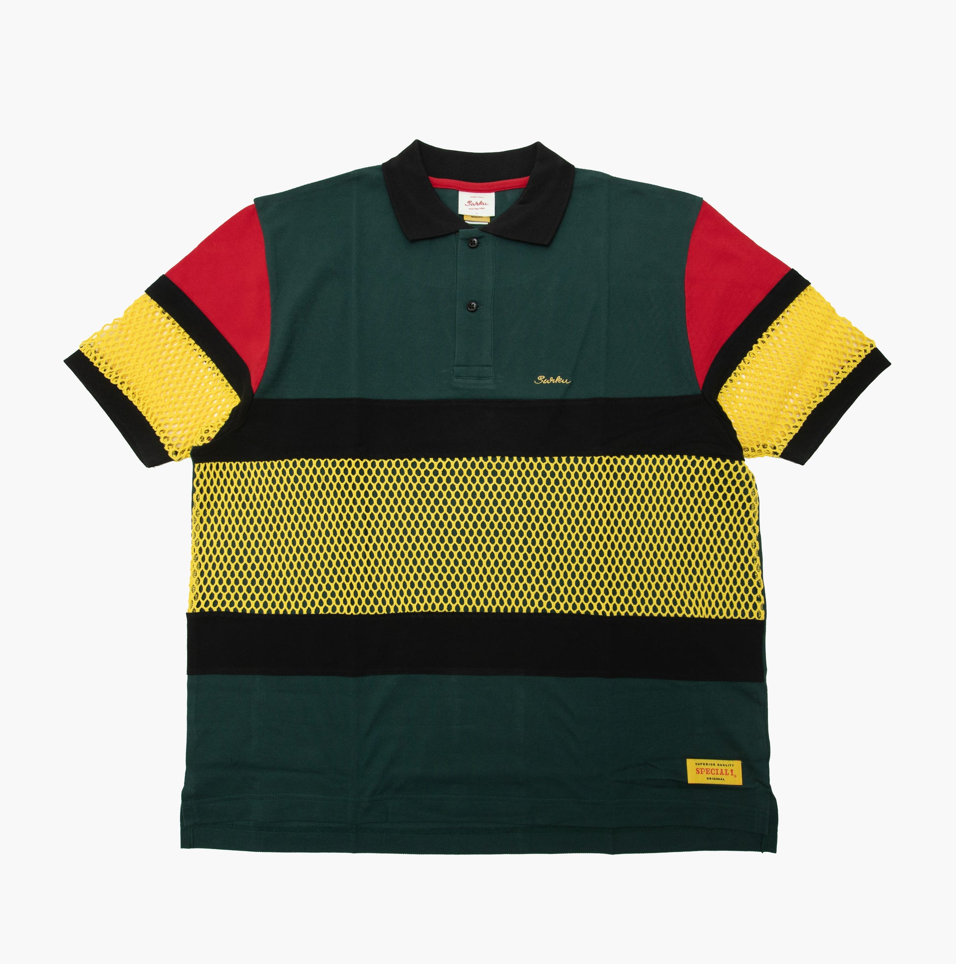 SURKU × Special 1 clothing【Turn your lights down low Mesh Polo】