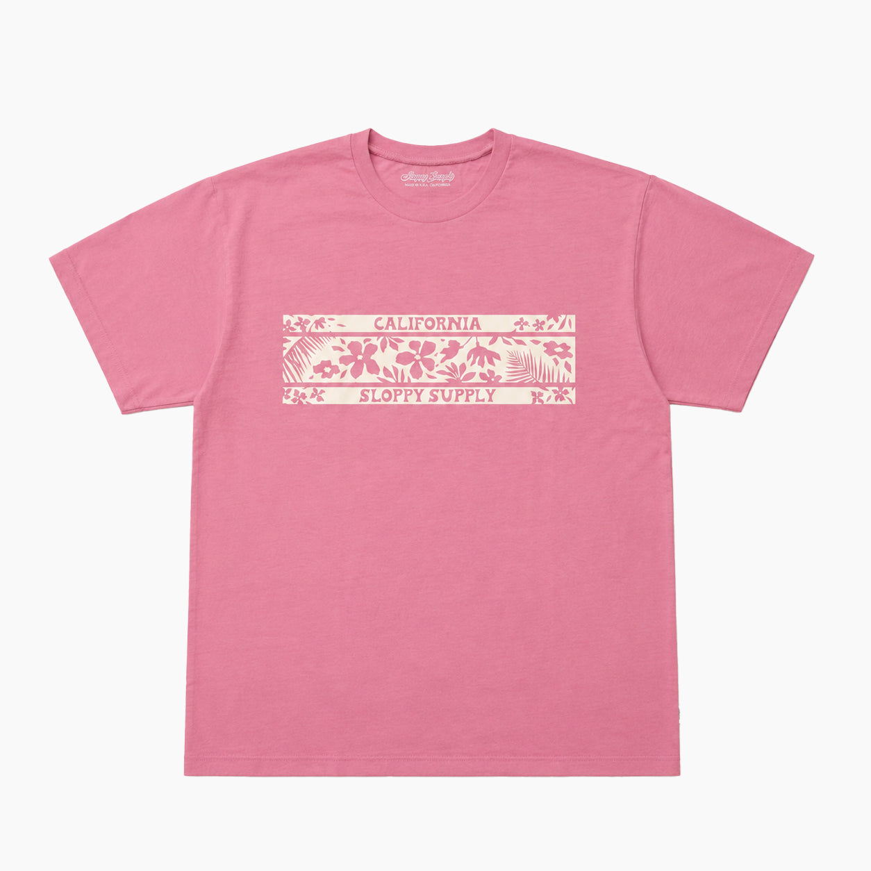 SLOPPY SUPPLY SS TEE California hibiscus