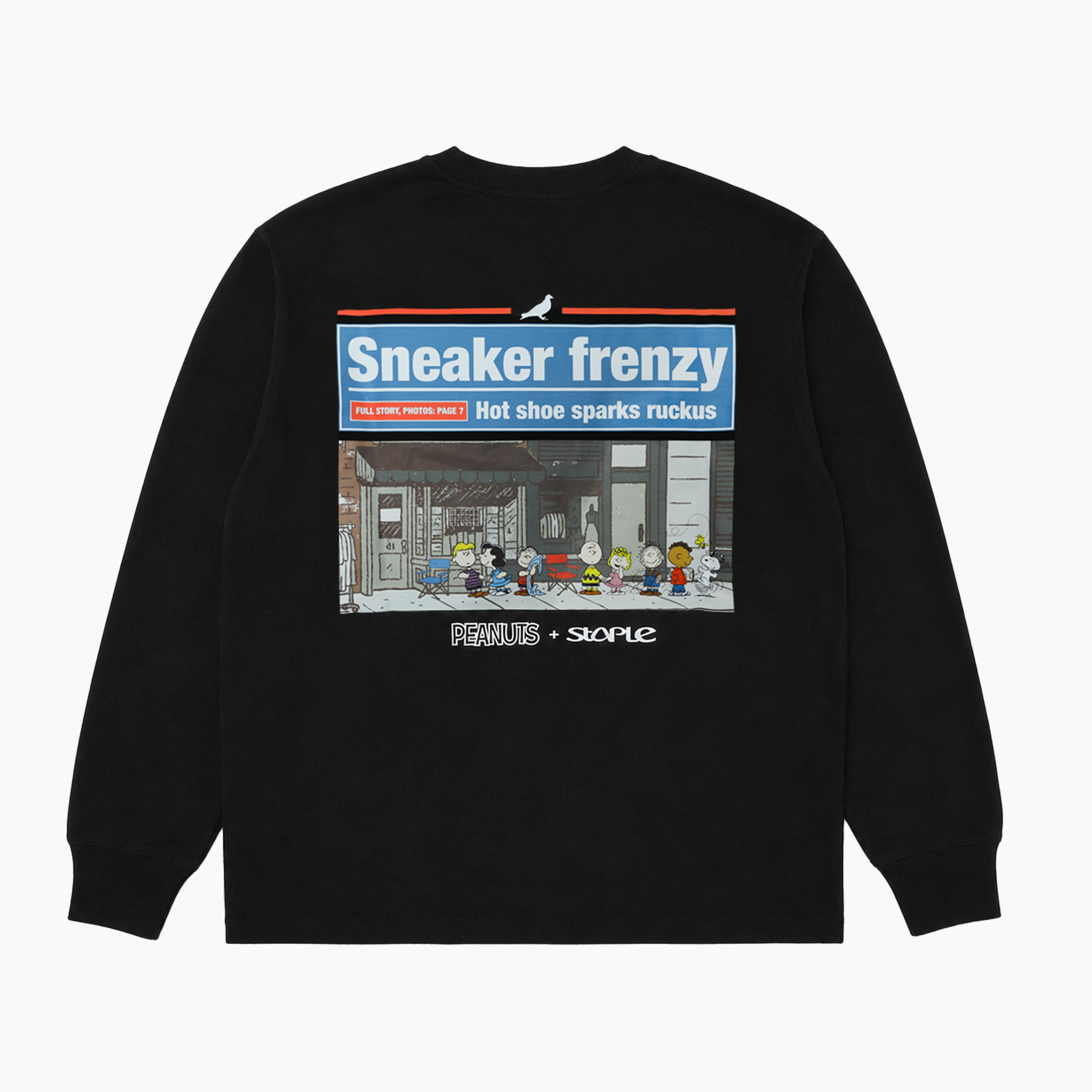 Staple Pigeon STAPLE×PEANUTS CAMPOUT LS TEE