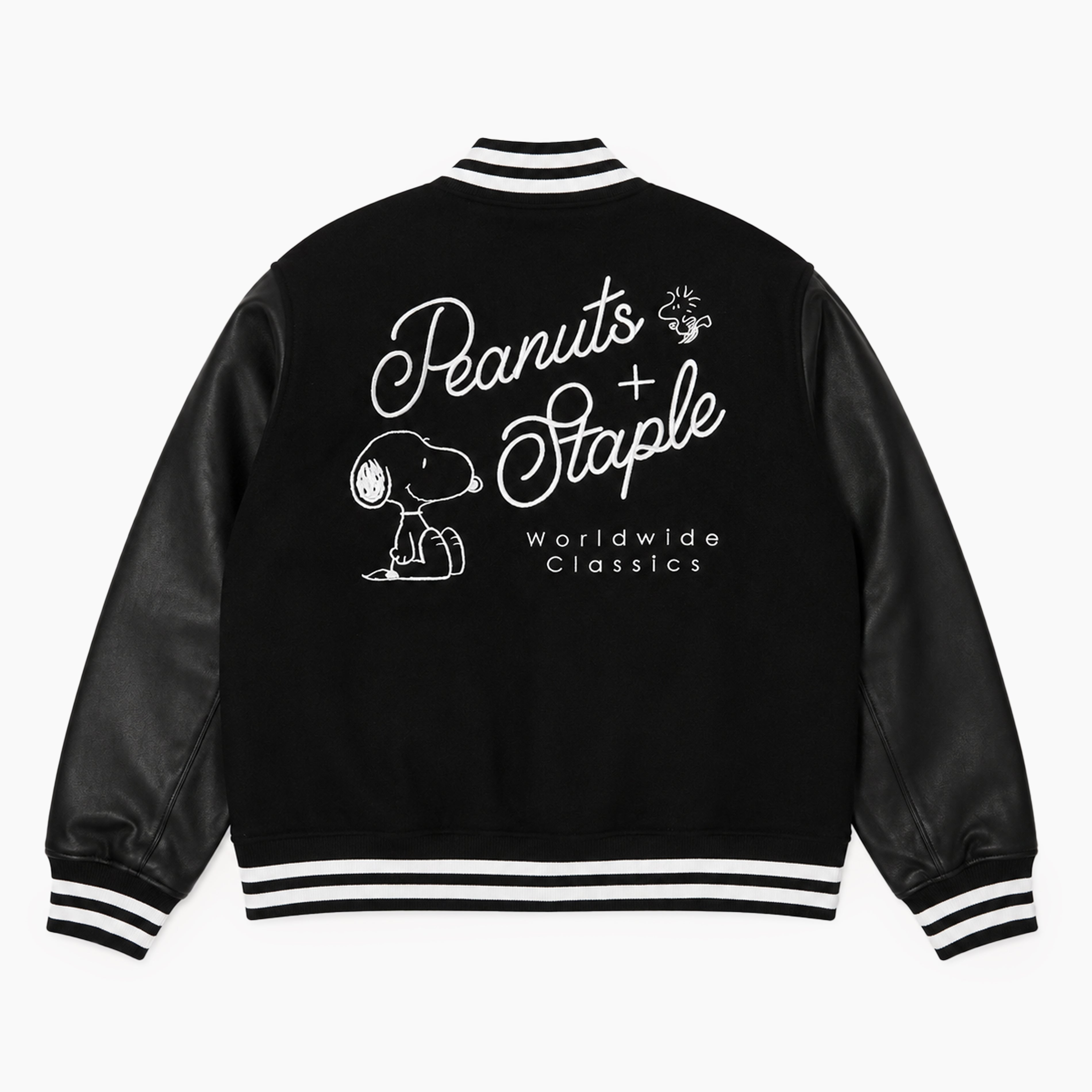 Staple Pigeon STAPLE×PEANUTS VARSITY JACKET
