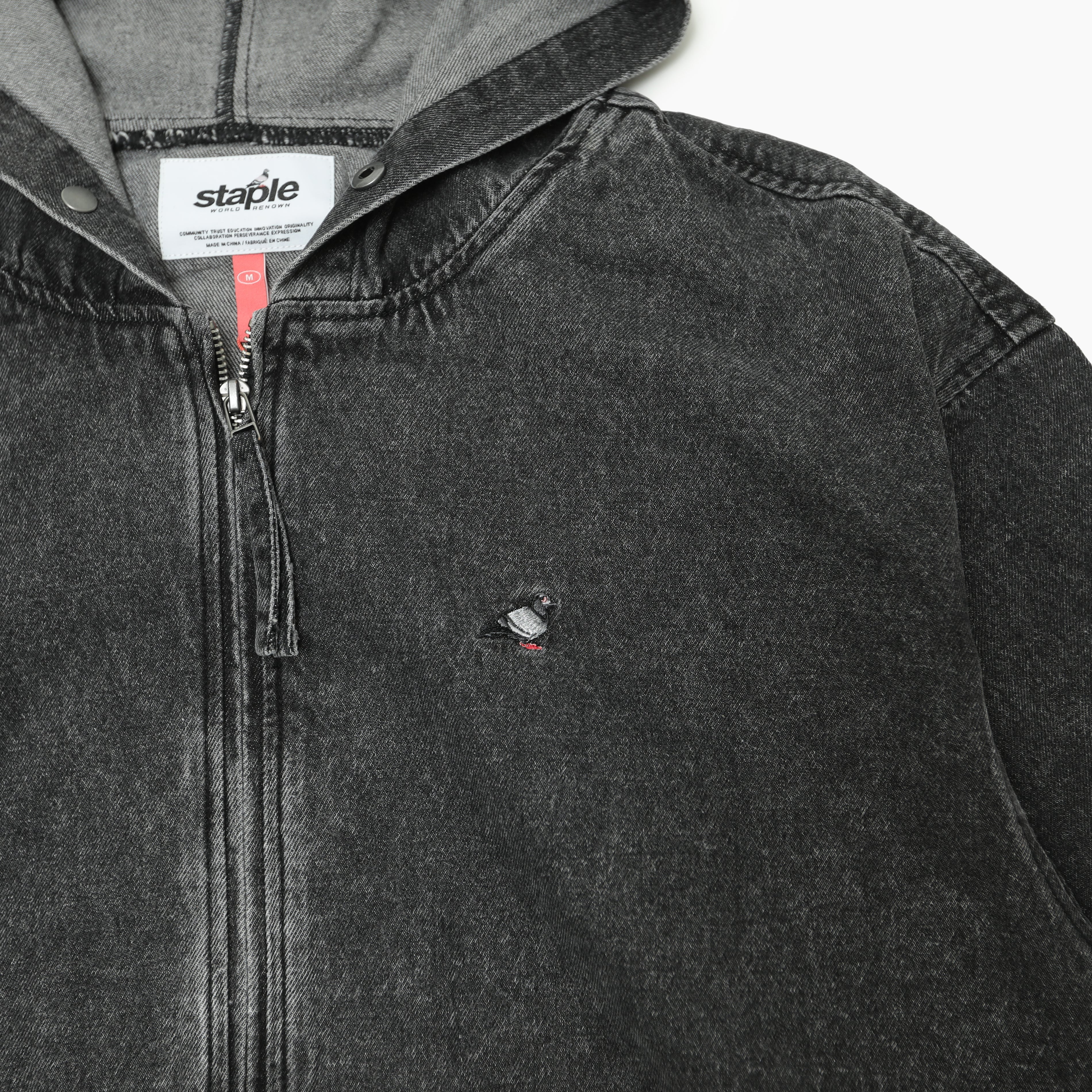 Staple Pigeon DENIM PIGEON ZIP HOODIE