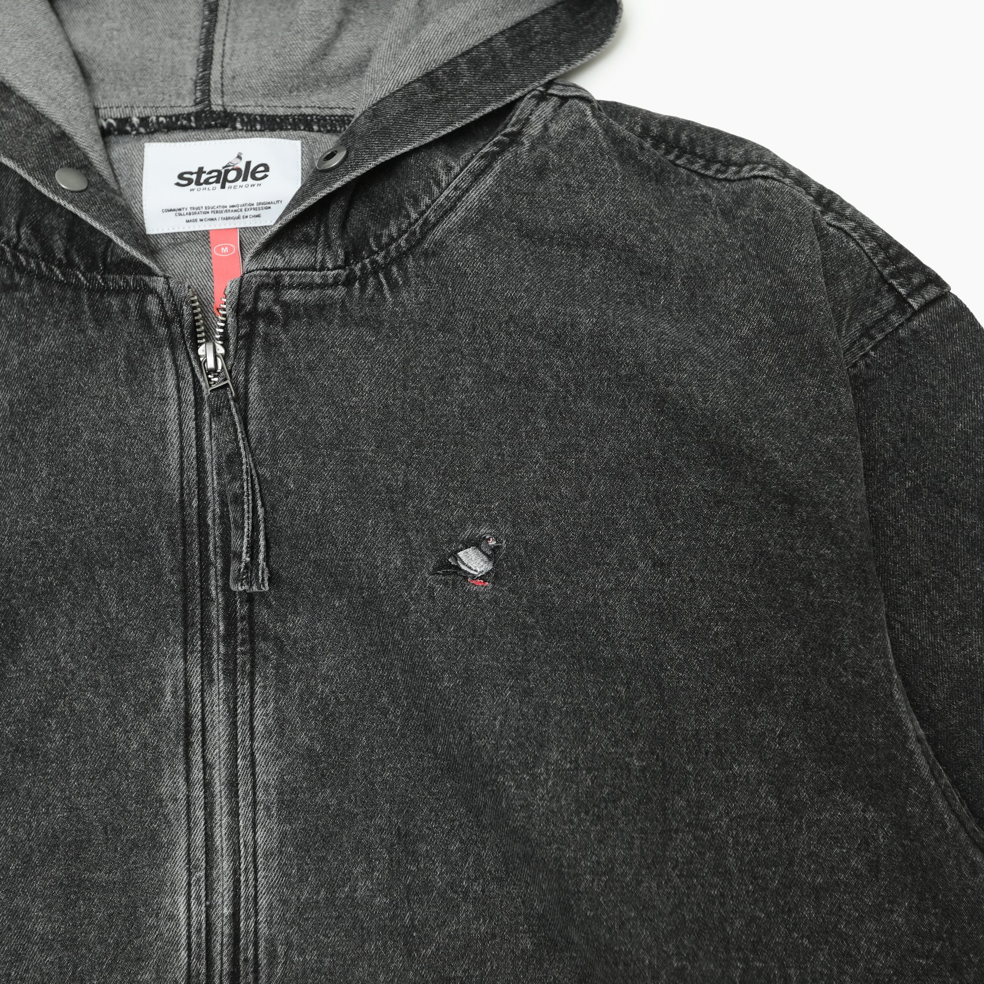 Staple Pigeon DENIM PIGEON ZIP HOODIE