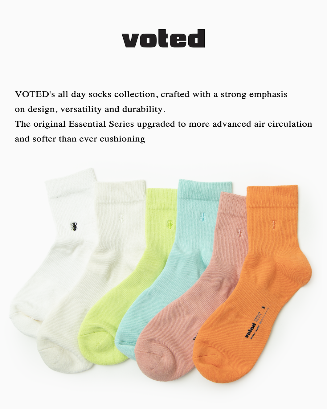 VOTED Socks Essential Crew