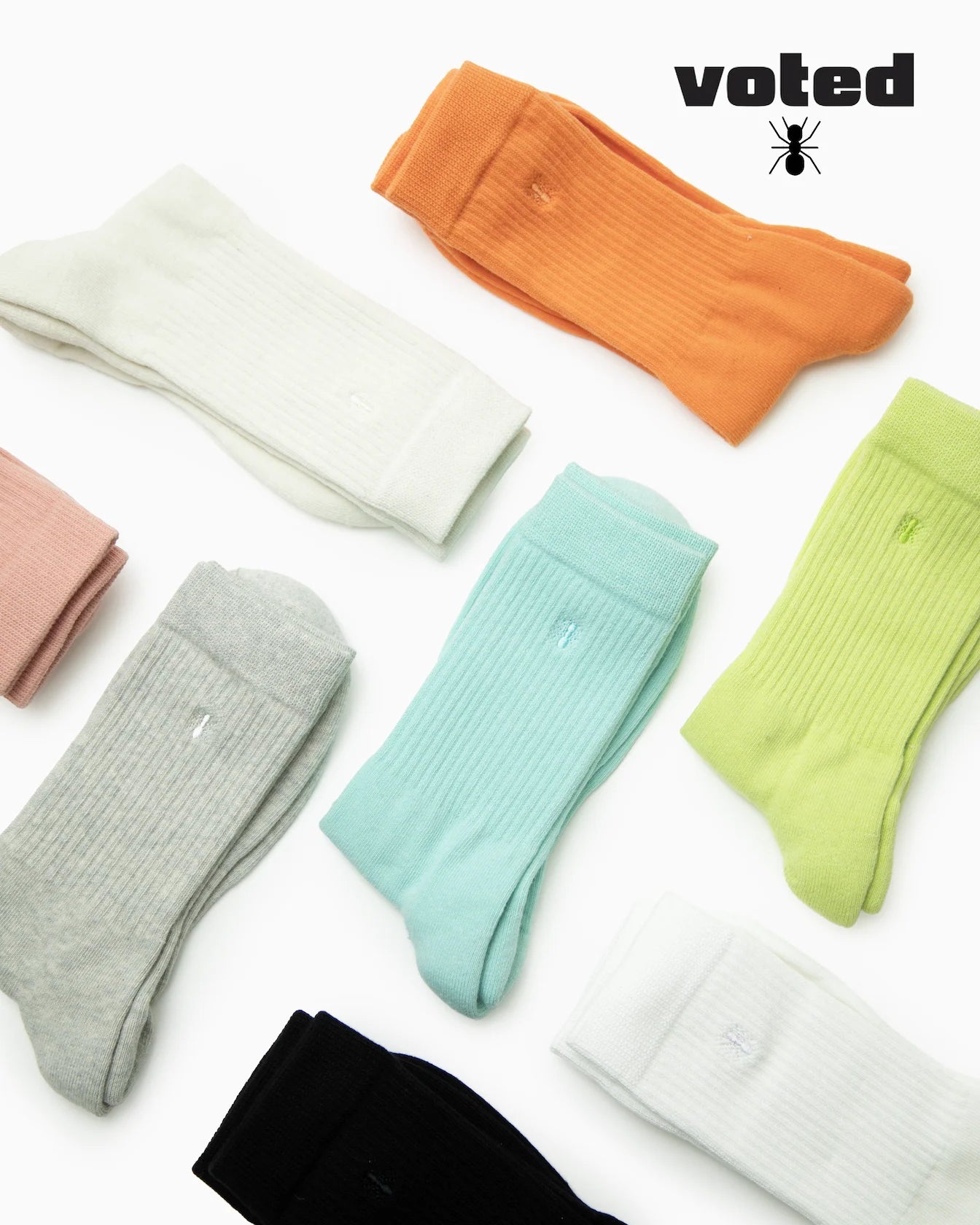 VOTED essential crew socks