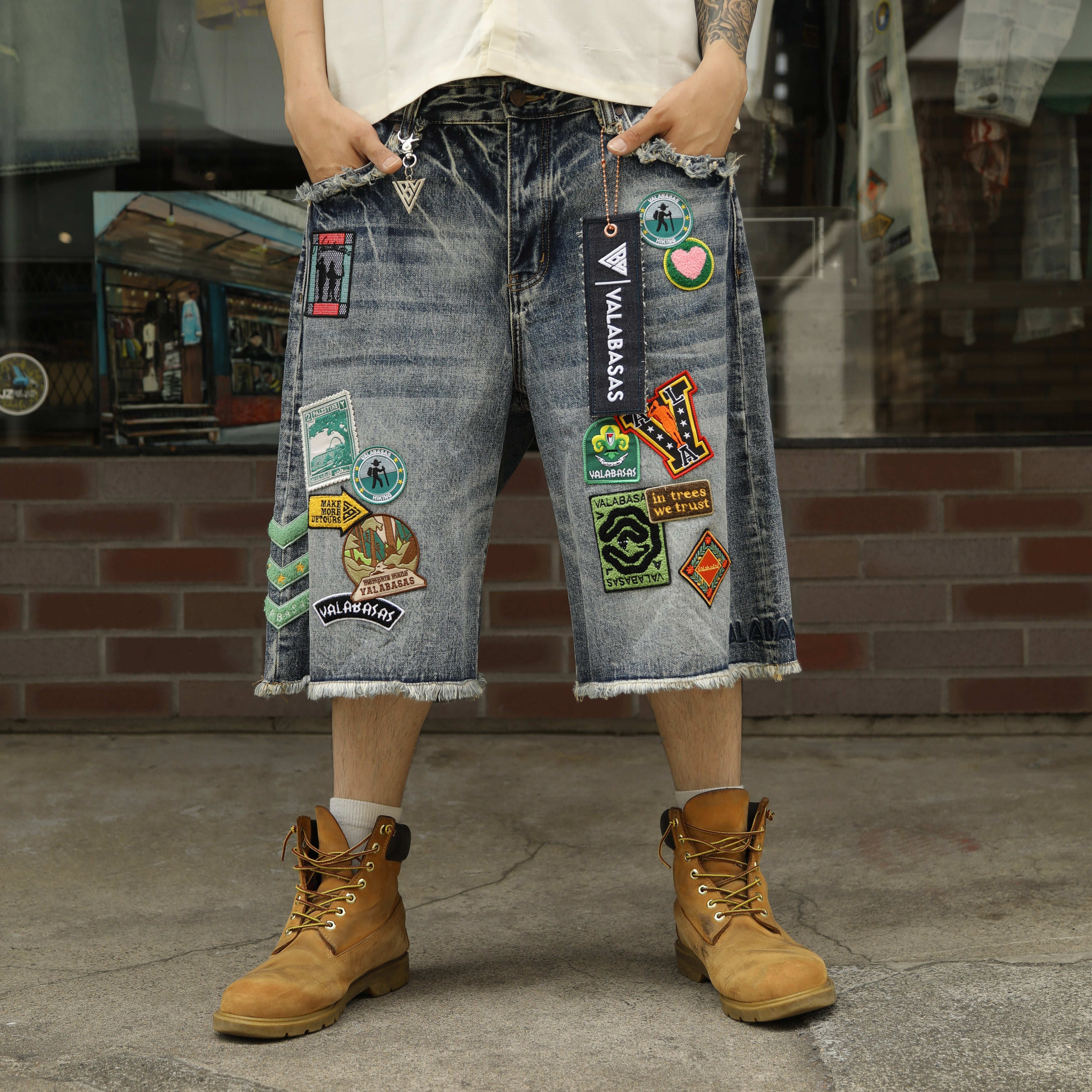 VALABASAS Terra Denim Shorts VLBS-VSH2-1033