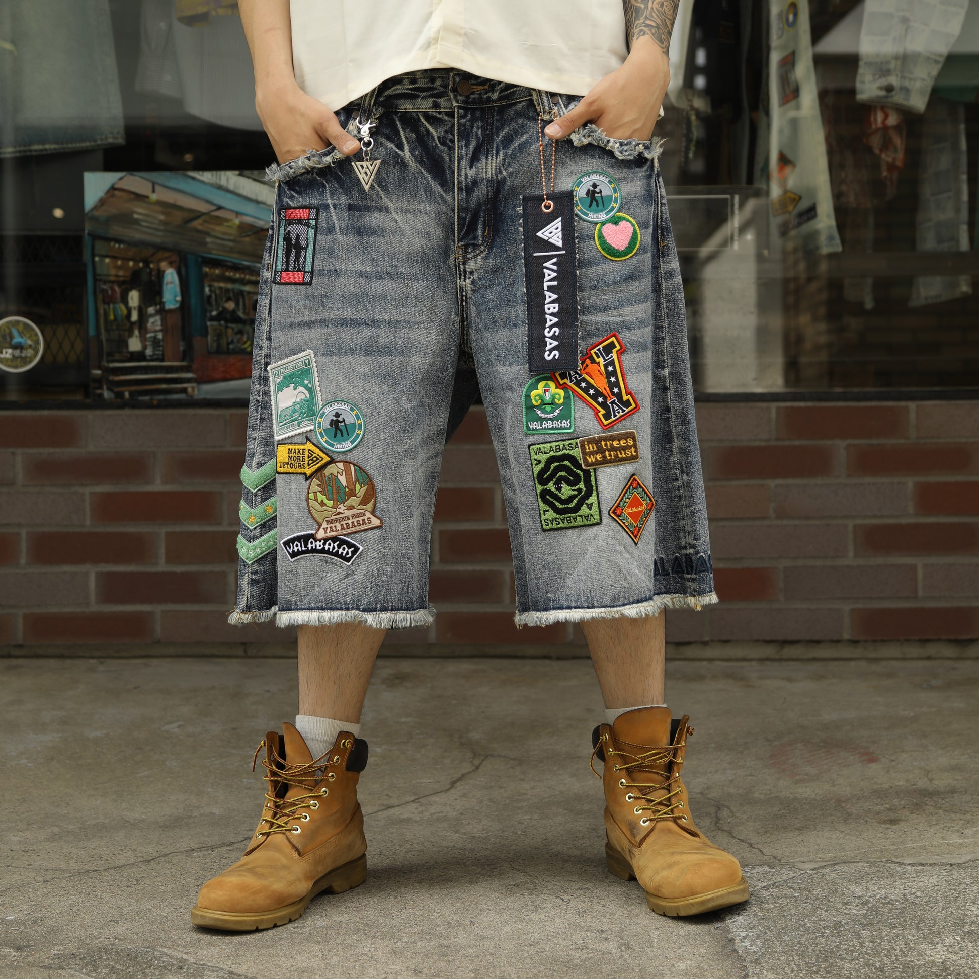 VALABASAS Terra Denim Shorts VLBS-VSH2-1033